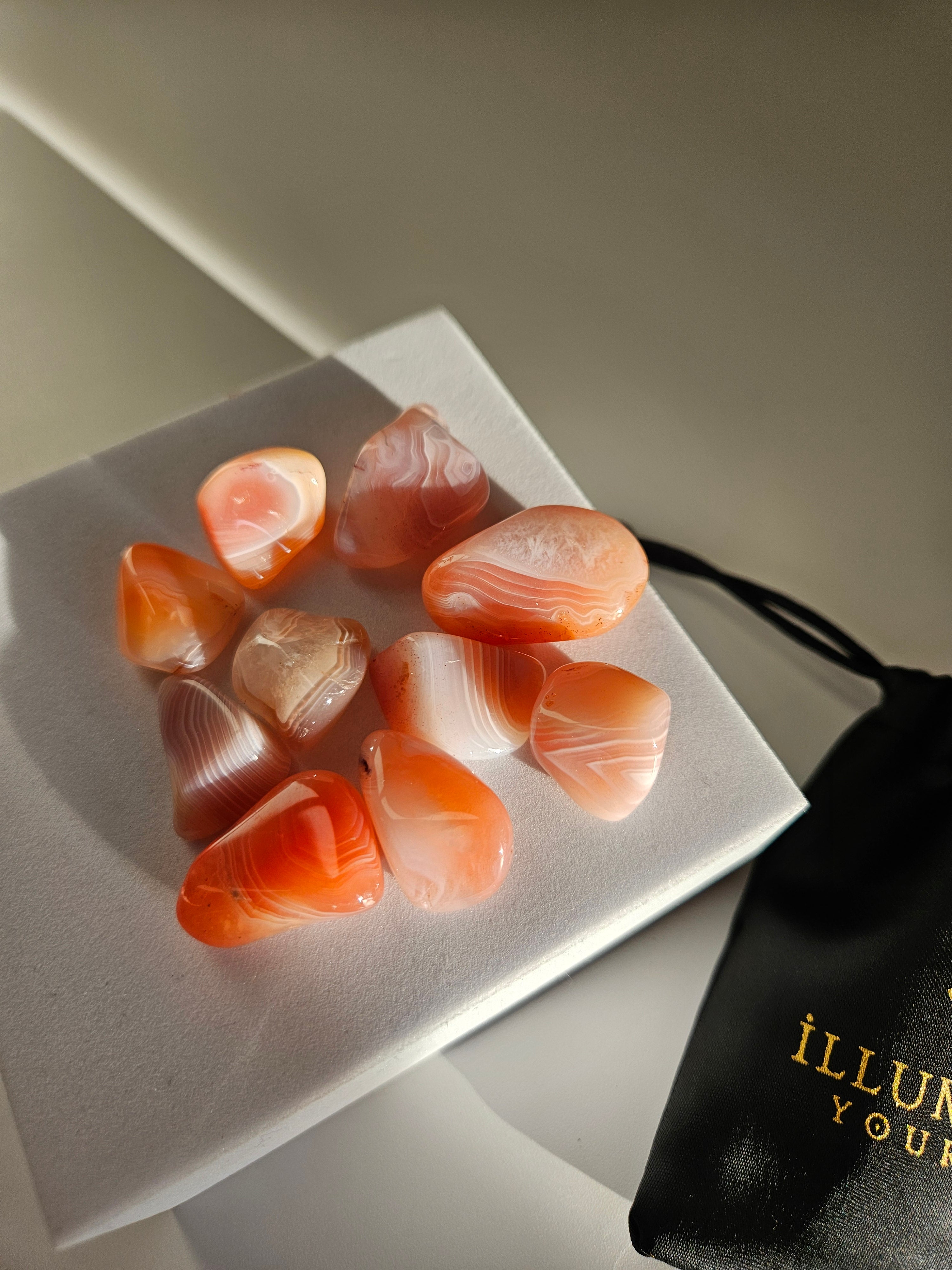Apricot Agate Tumble Set