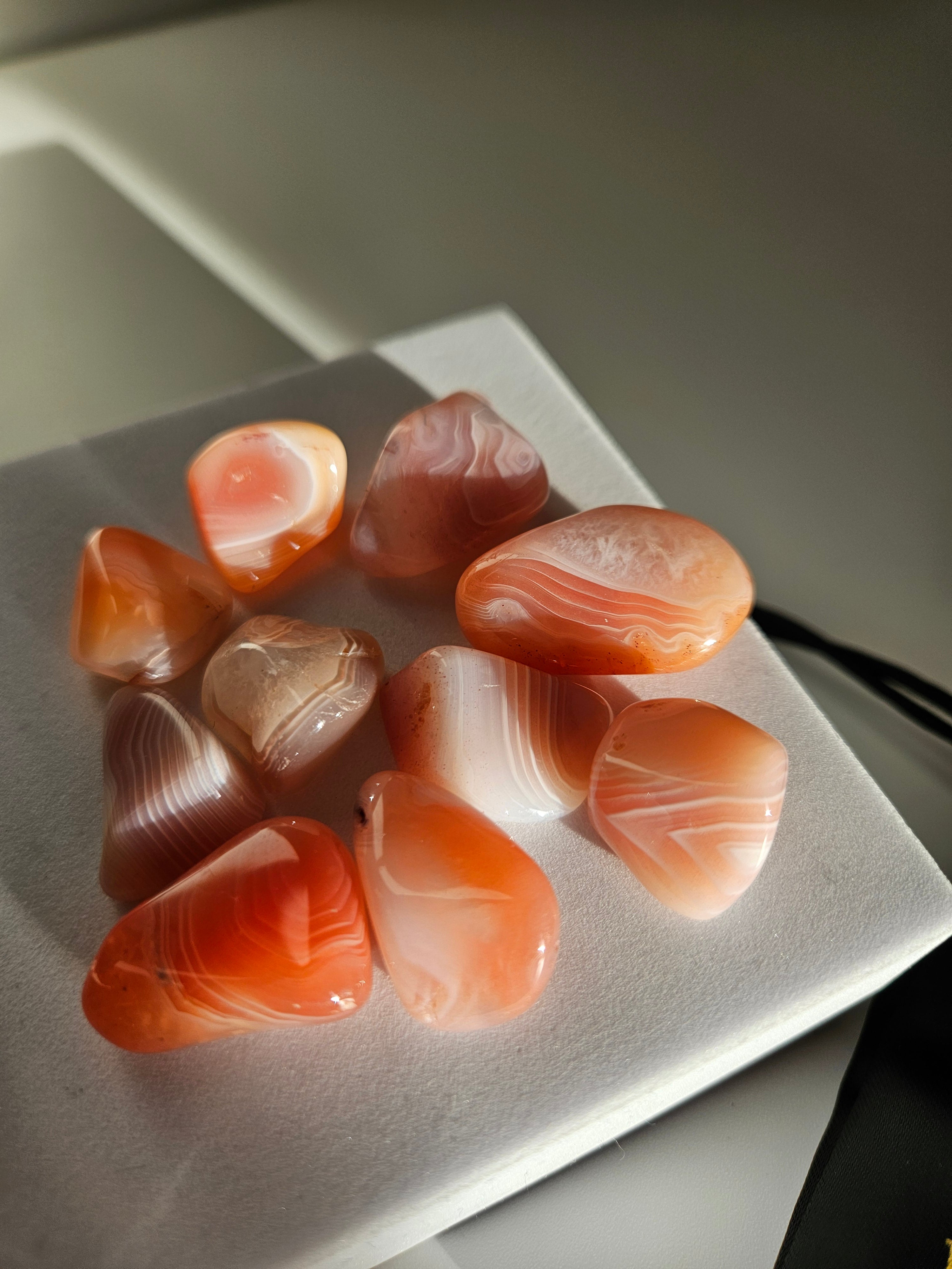 Apricot Agate Tumble Set
