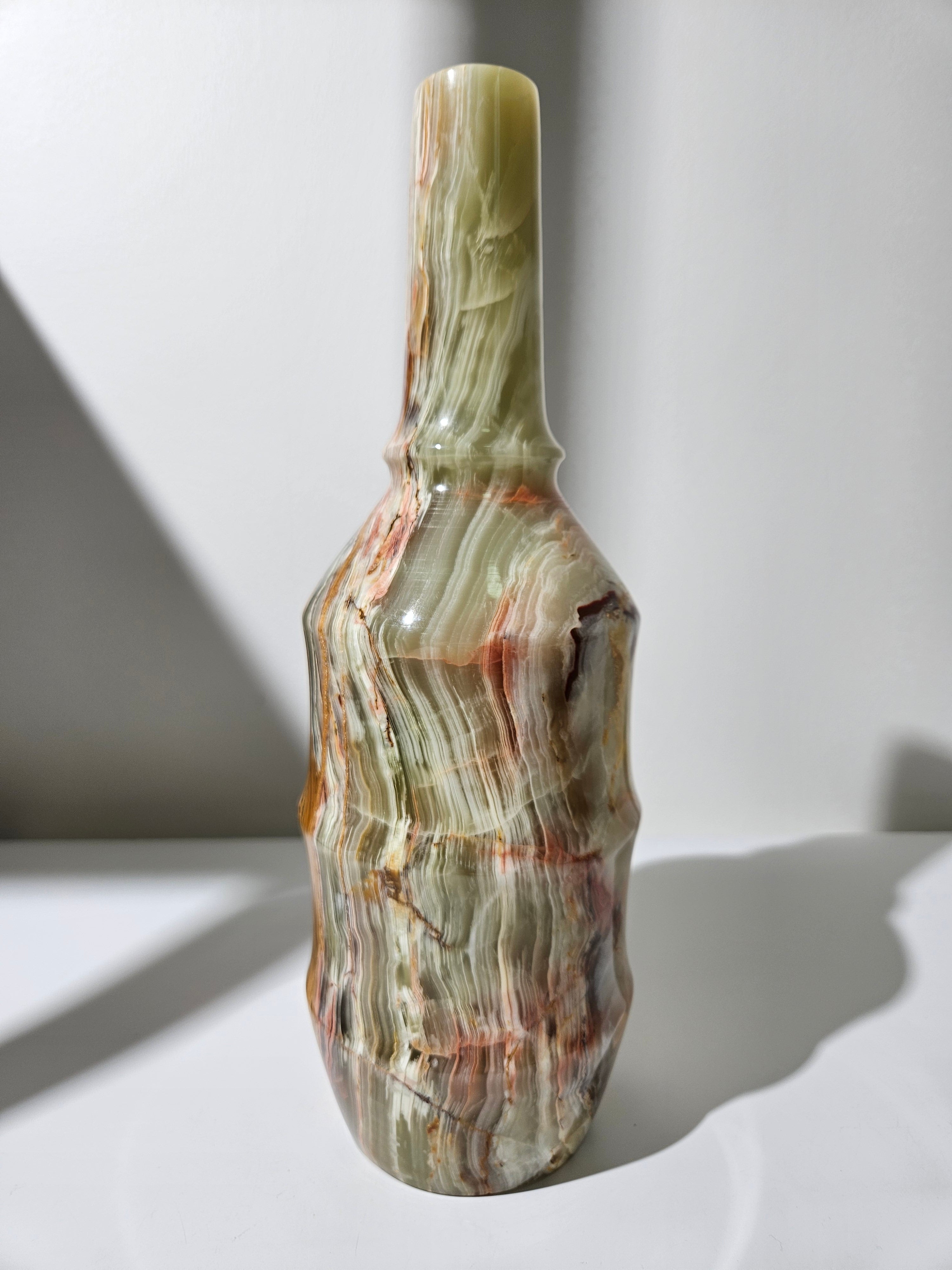 Banded Onyx Tall Vase