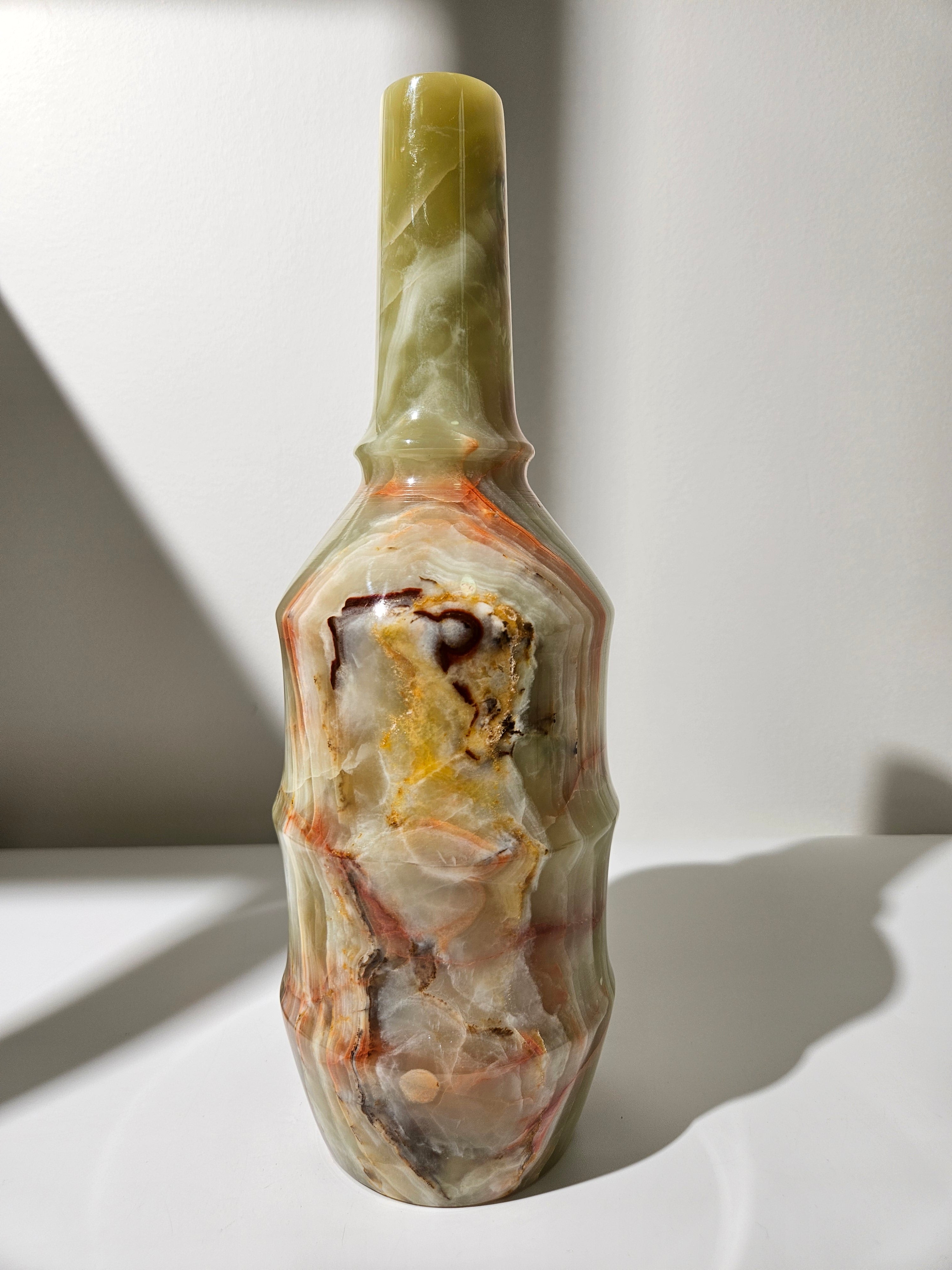 Banded Onyx Tall Vase