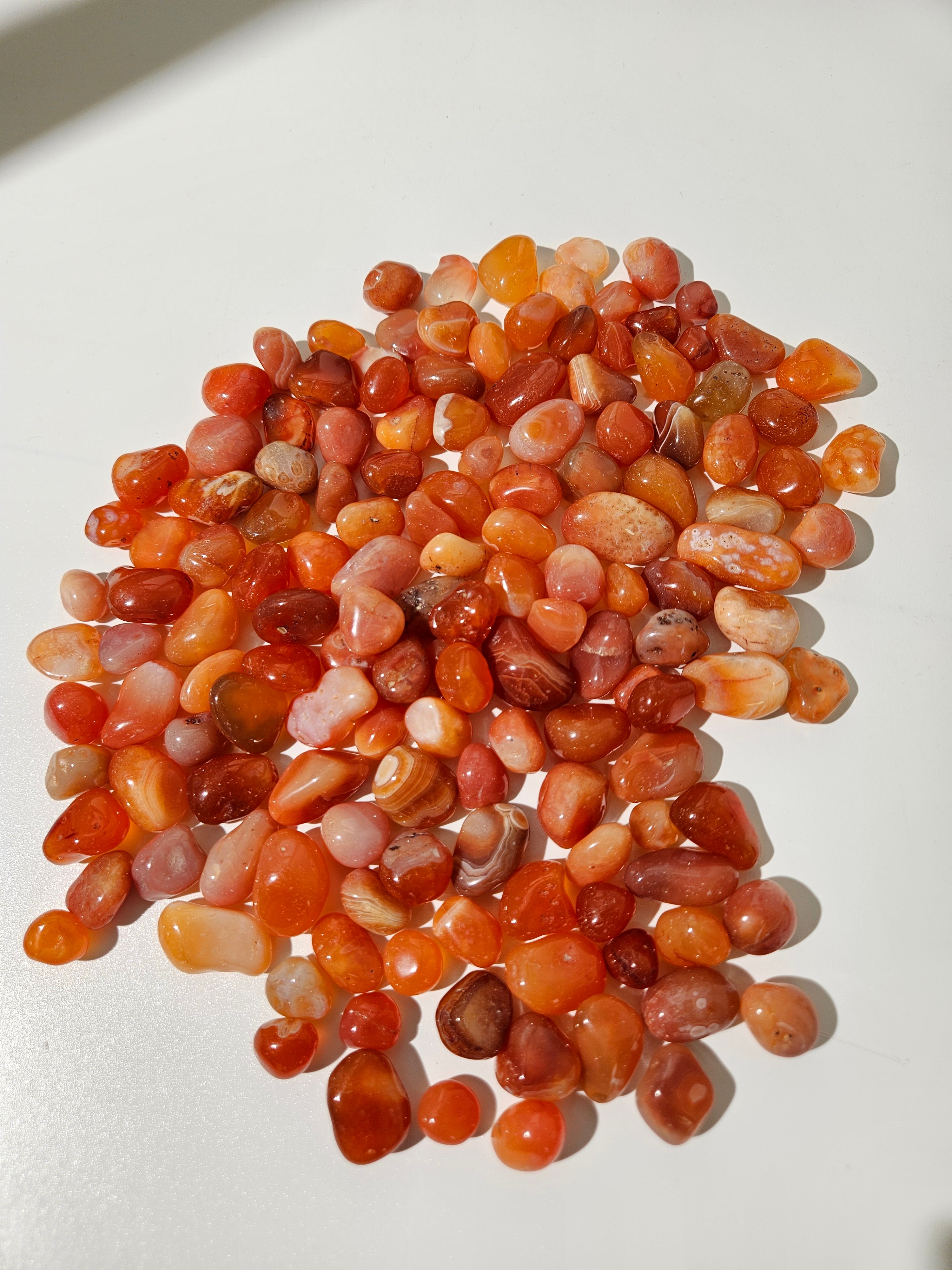 Carnelian Mini Tumbles | bulk 1lb
