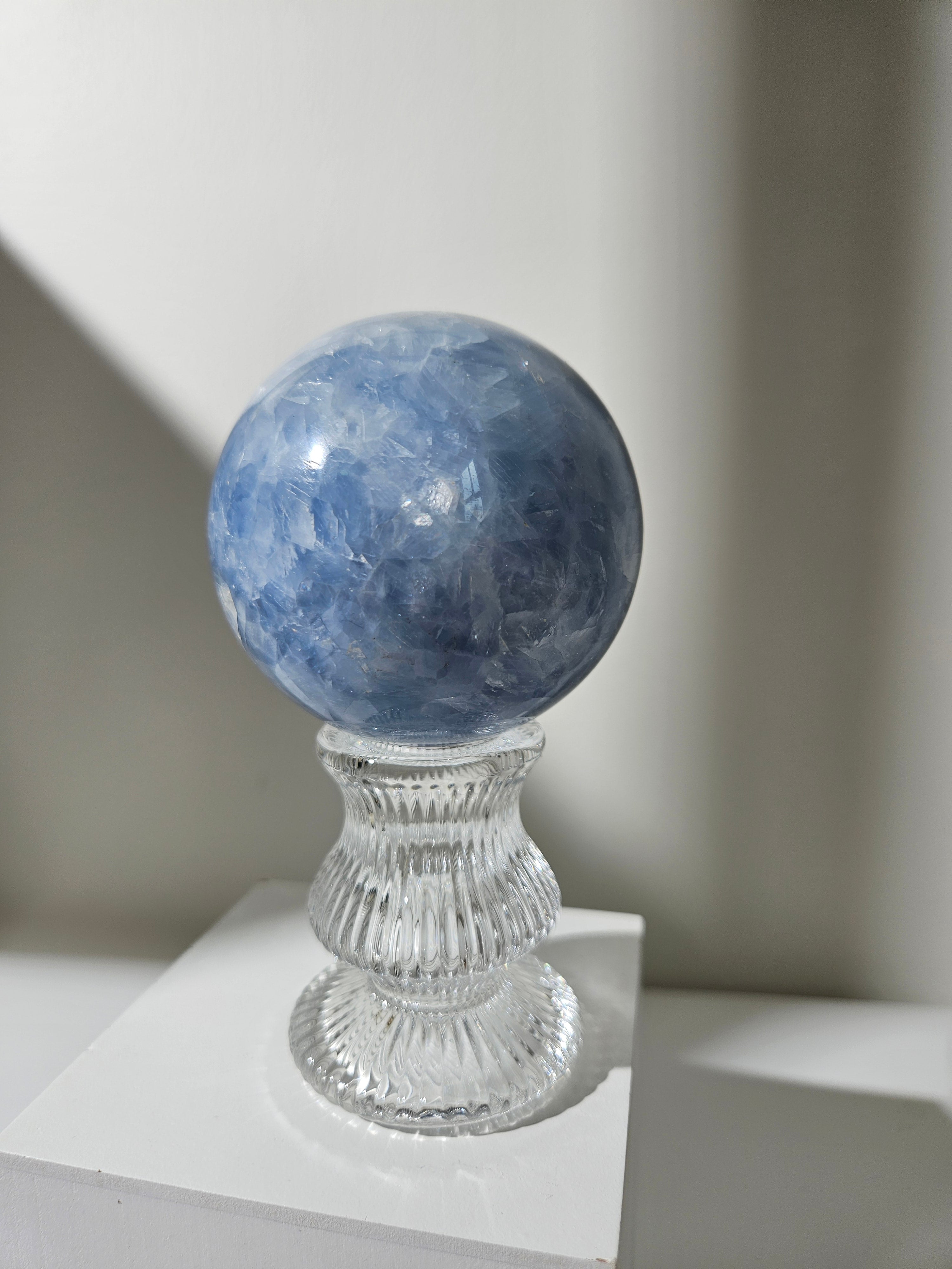 Blue Calcite Sphere 001