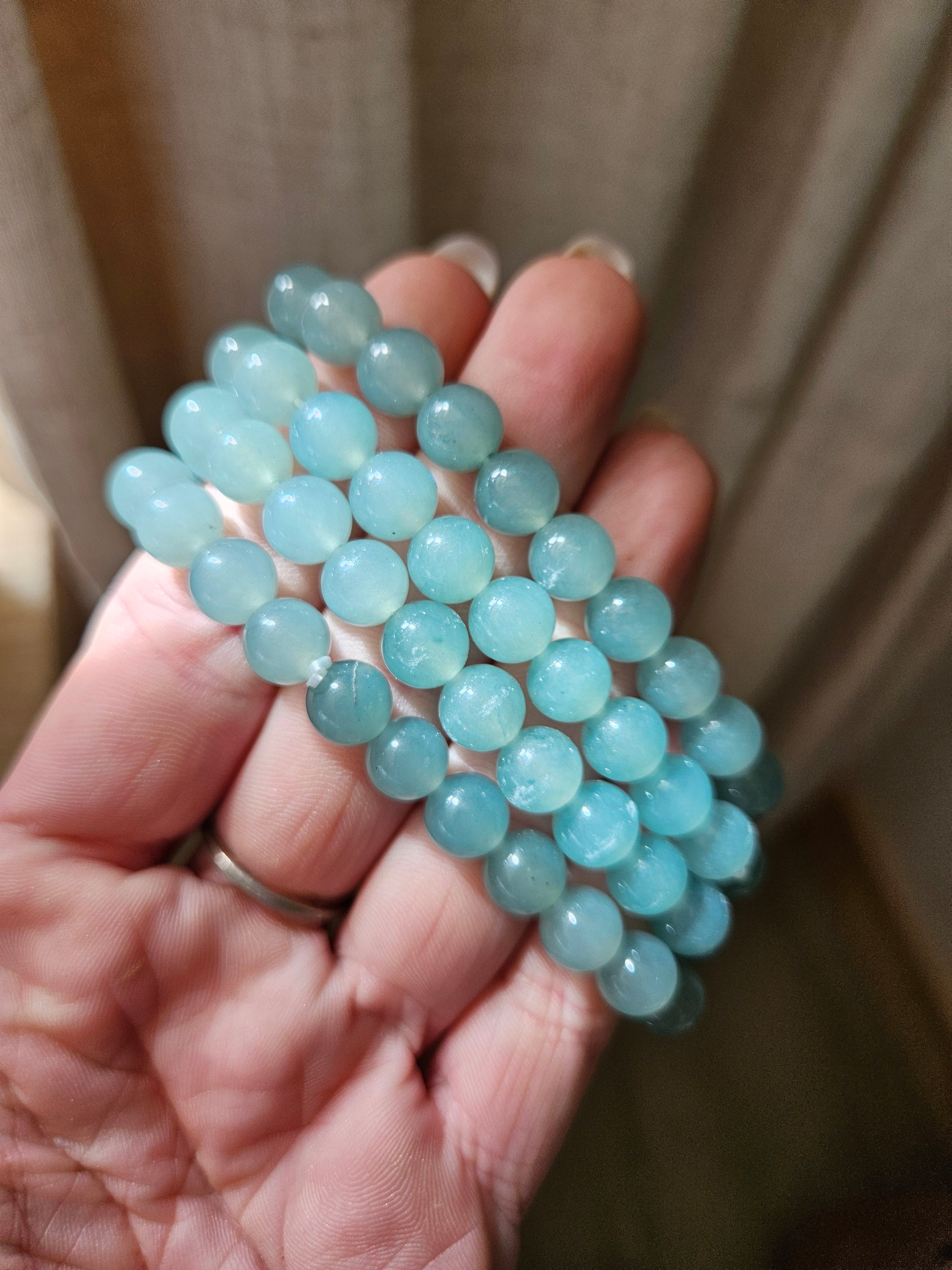 Green Chalcedony bracelet | 8mm