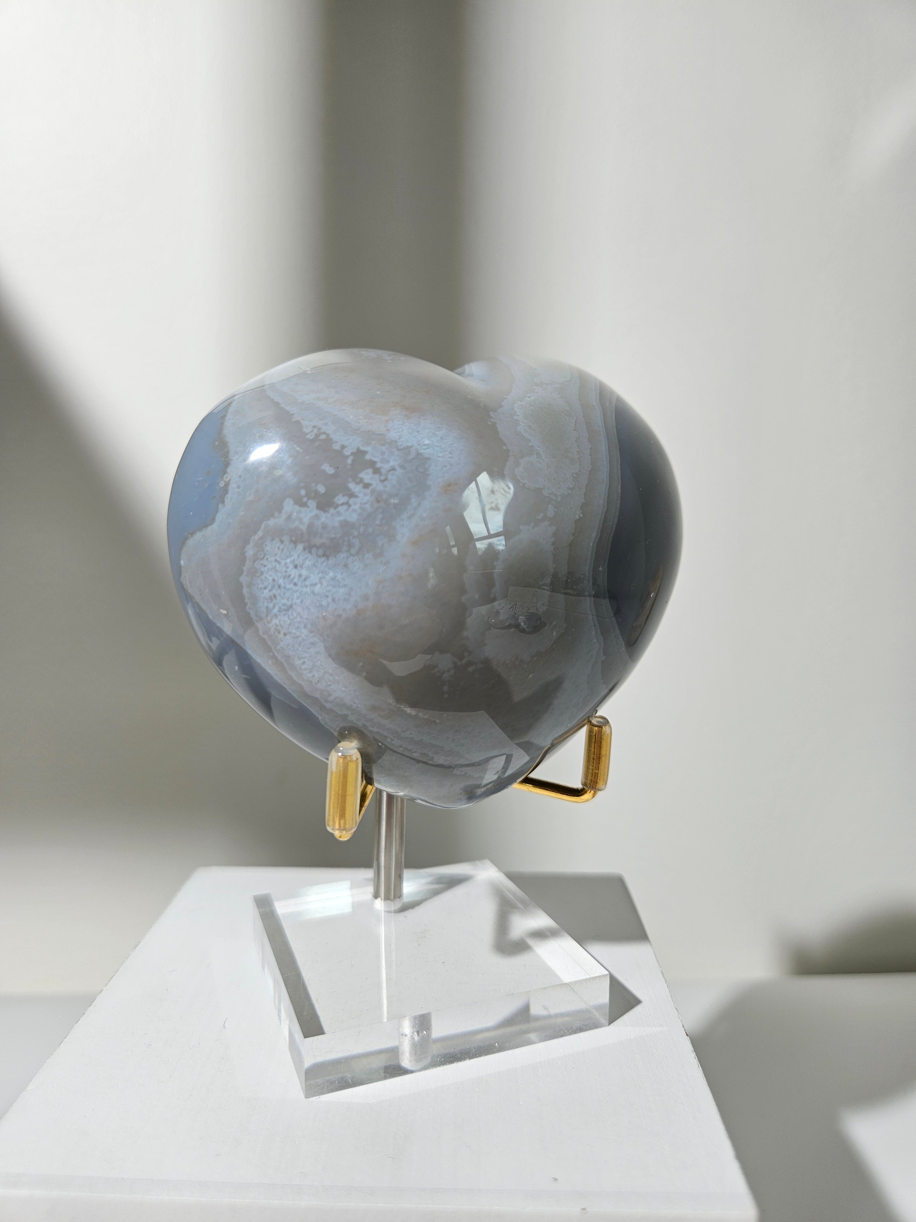 Orca Agate Heart 003