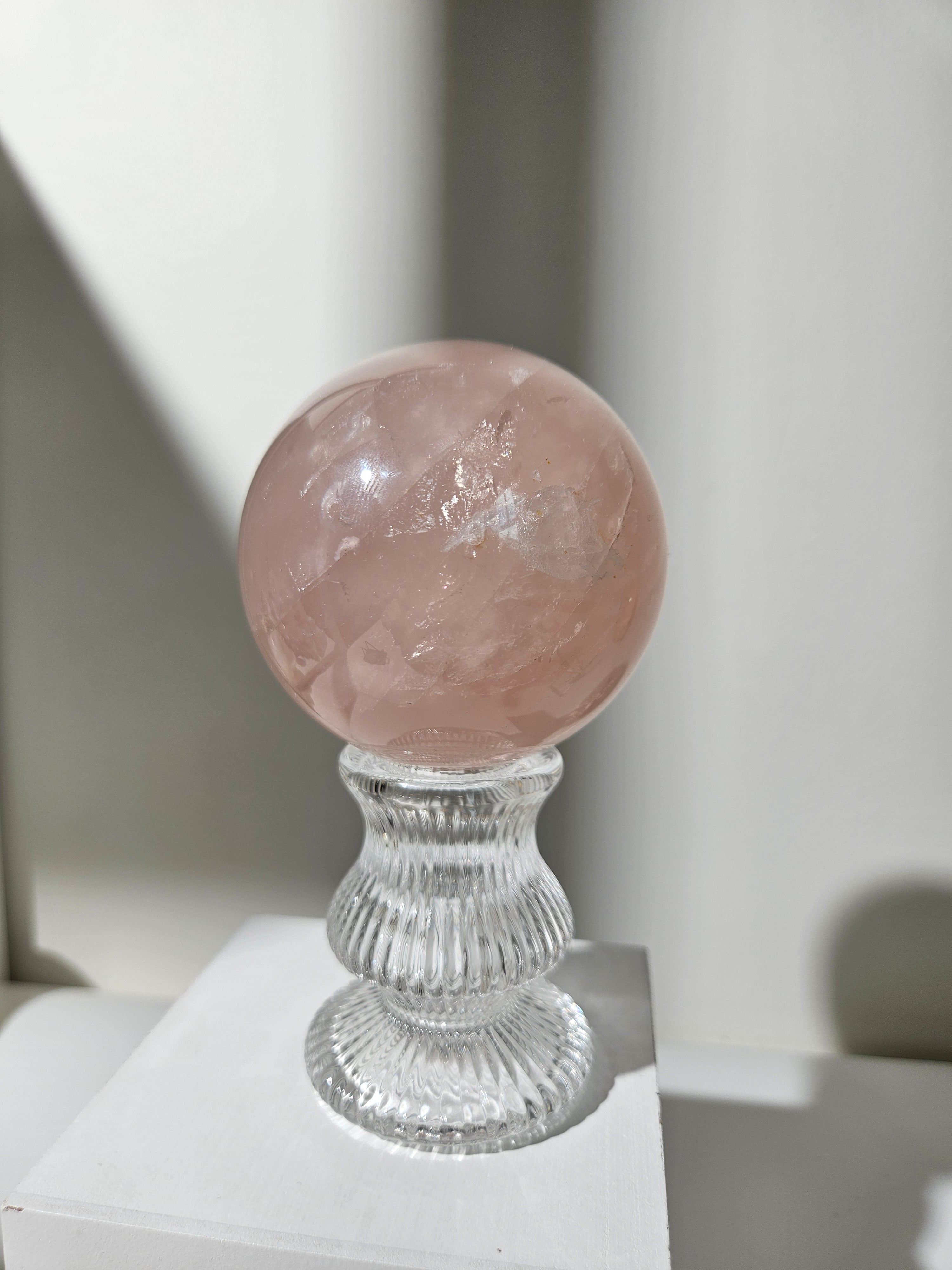 Rose Quartz Sphere 007