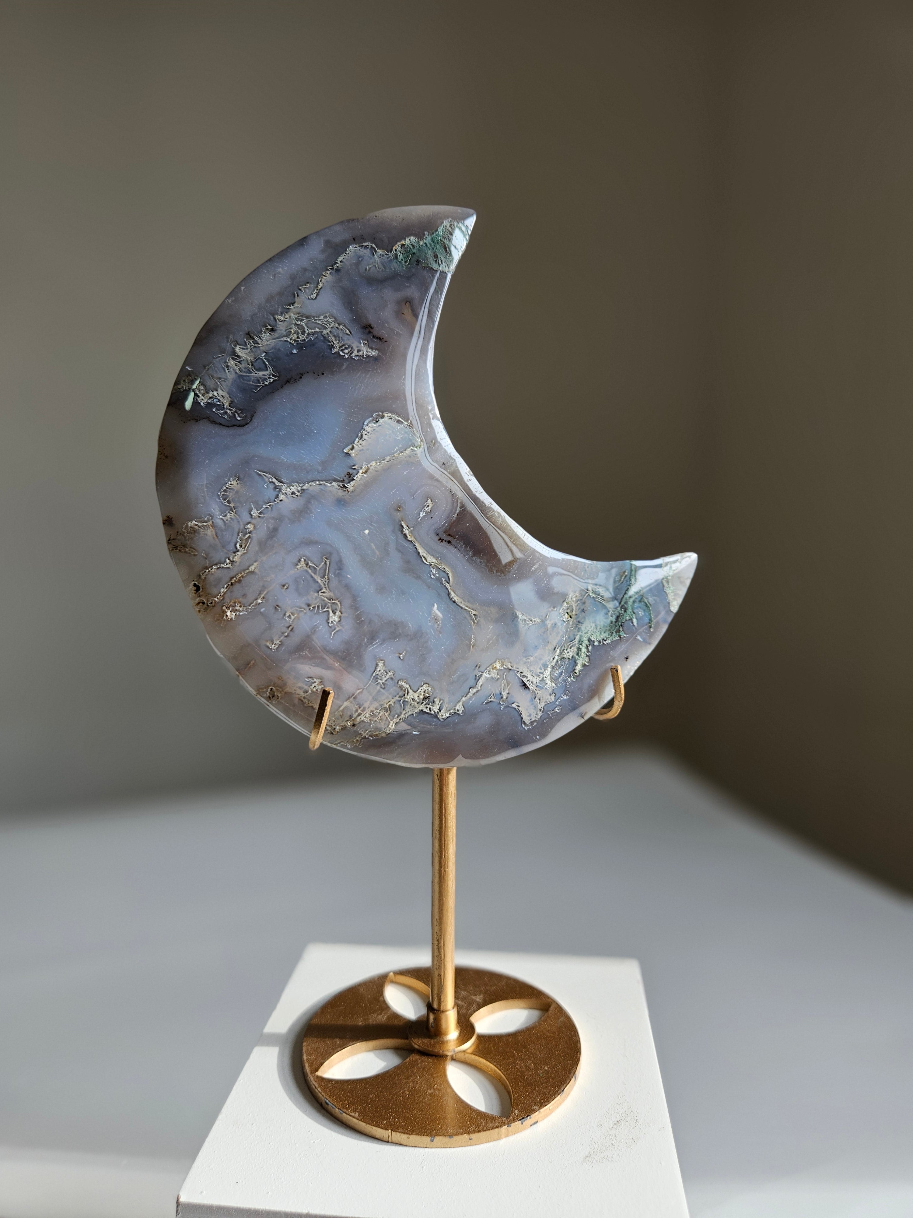 Moss Agate Moon 001