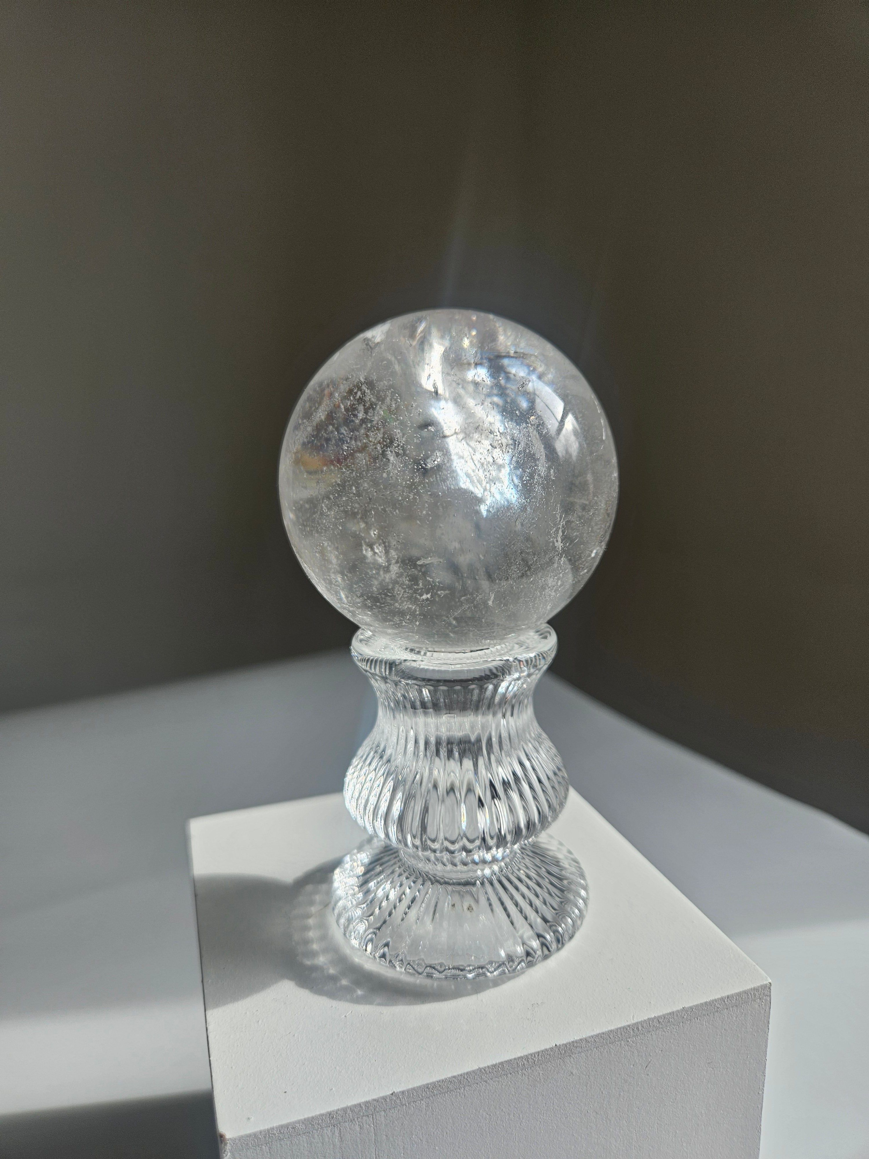 Lemurian Quartz Sphere 007