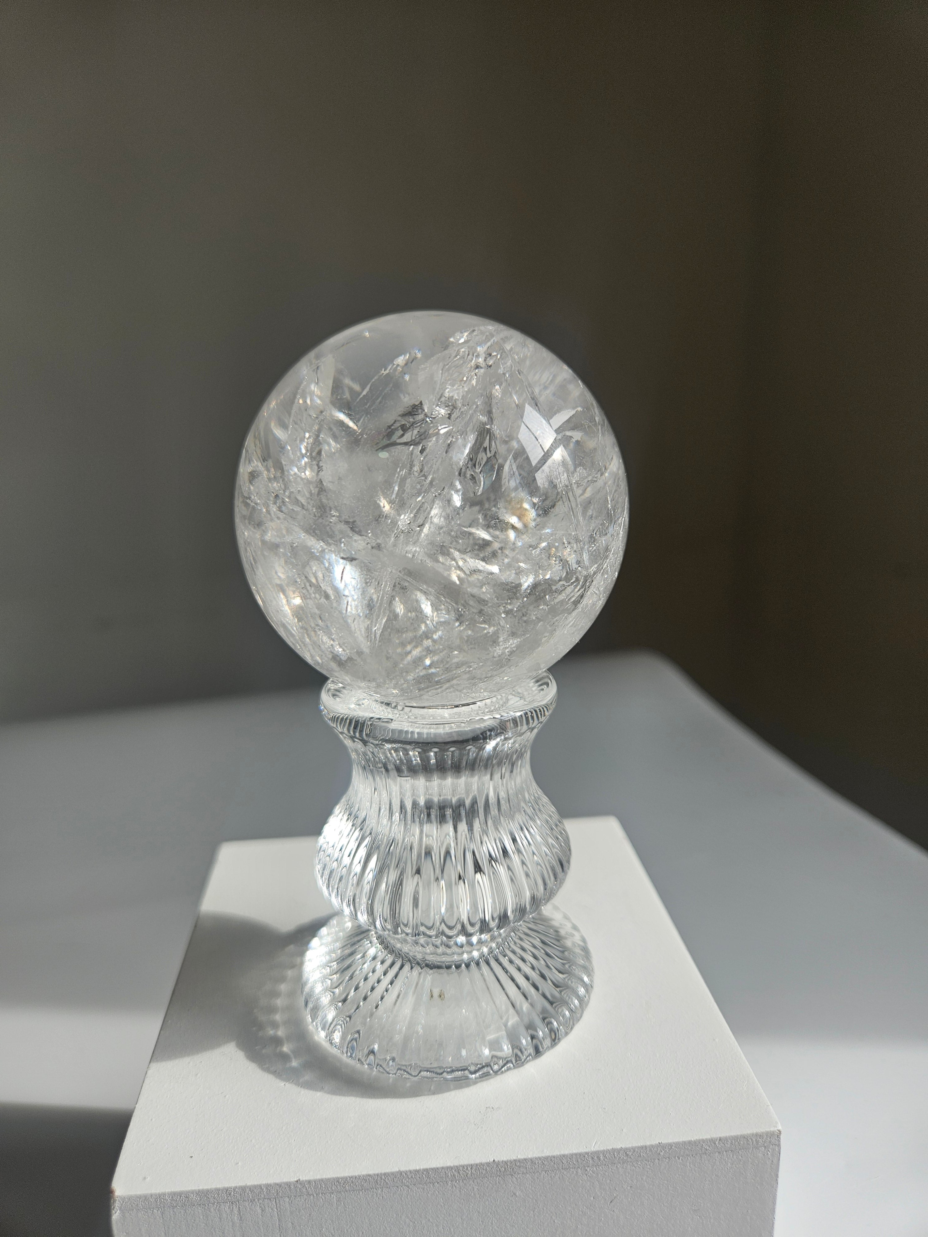 Lemurian Quartz Sphere 008