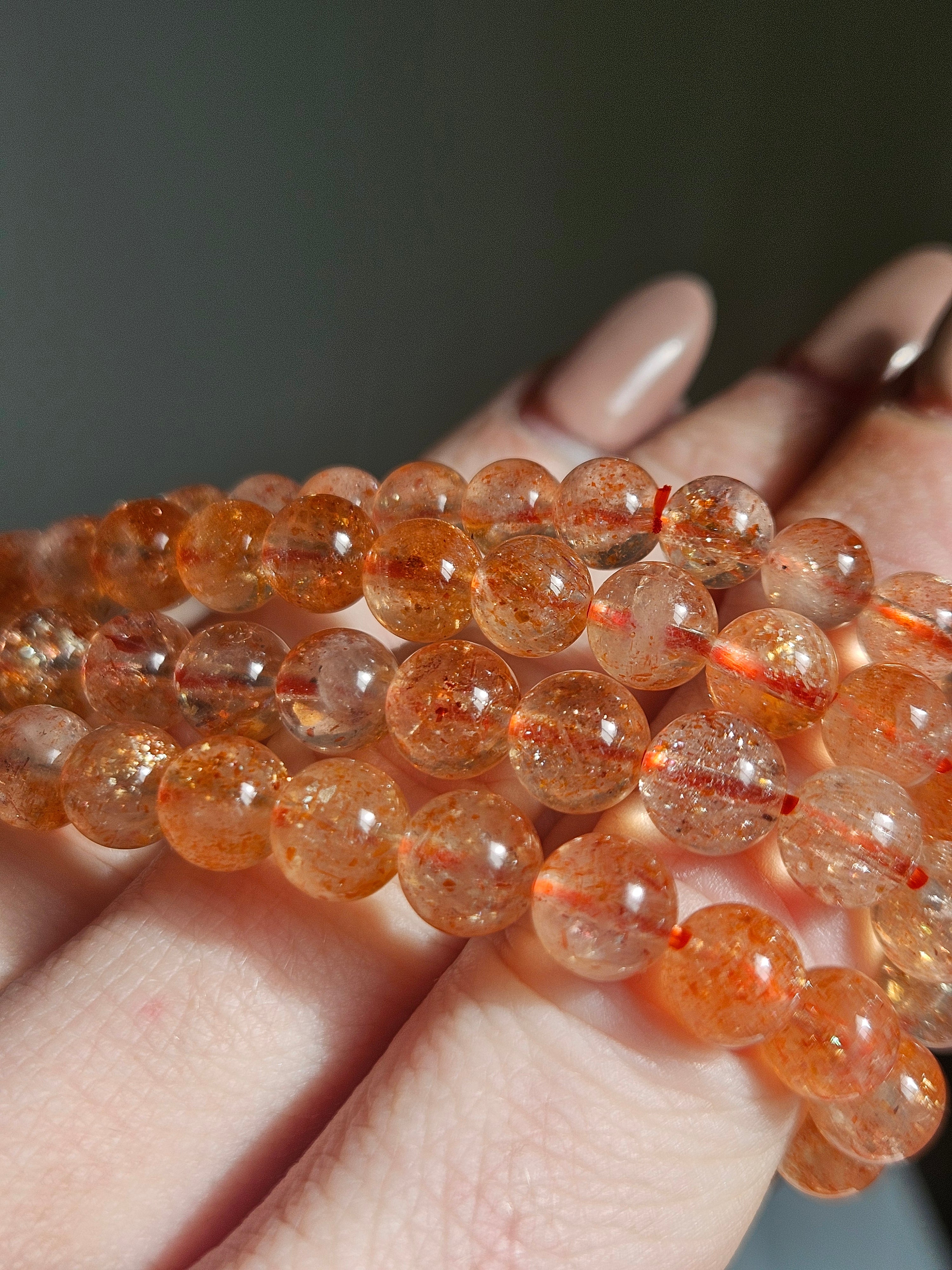Sunstone bracelet | 6mm