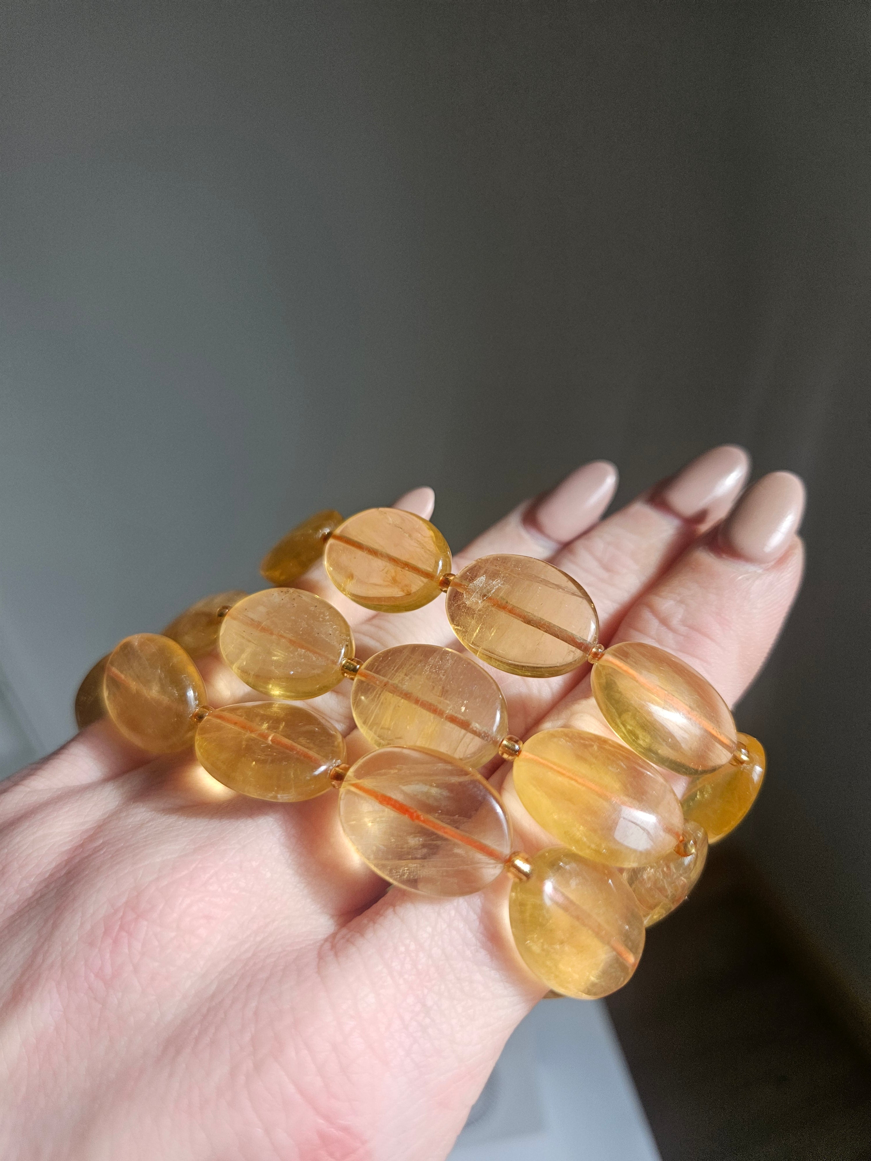 Fluorite Bracelet | oval bead