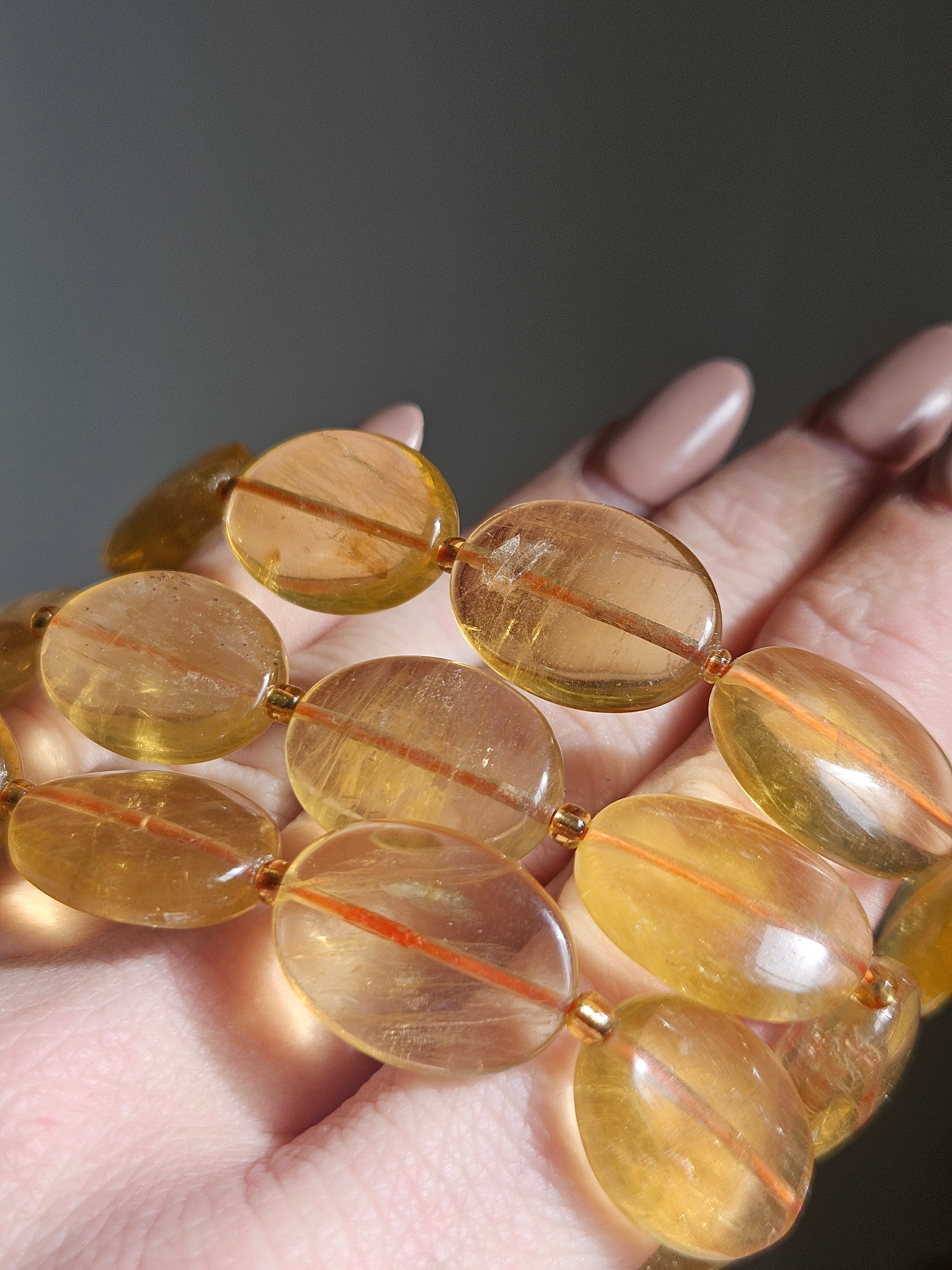 Fluorite Bracelet | oval bead