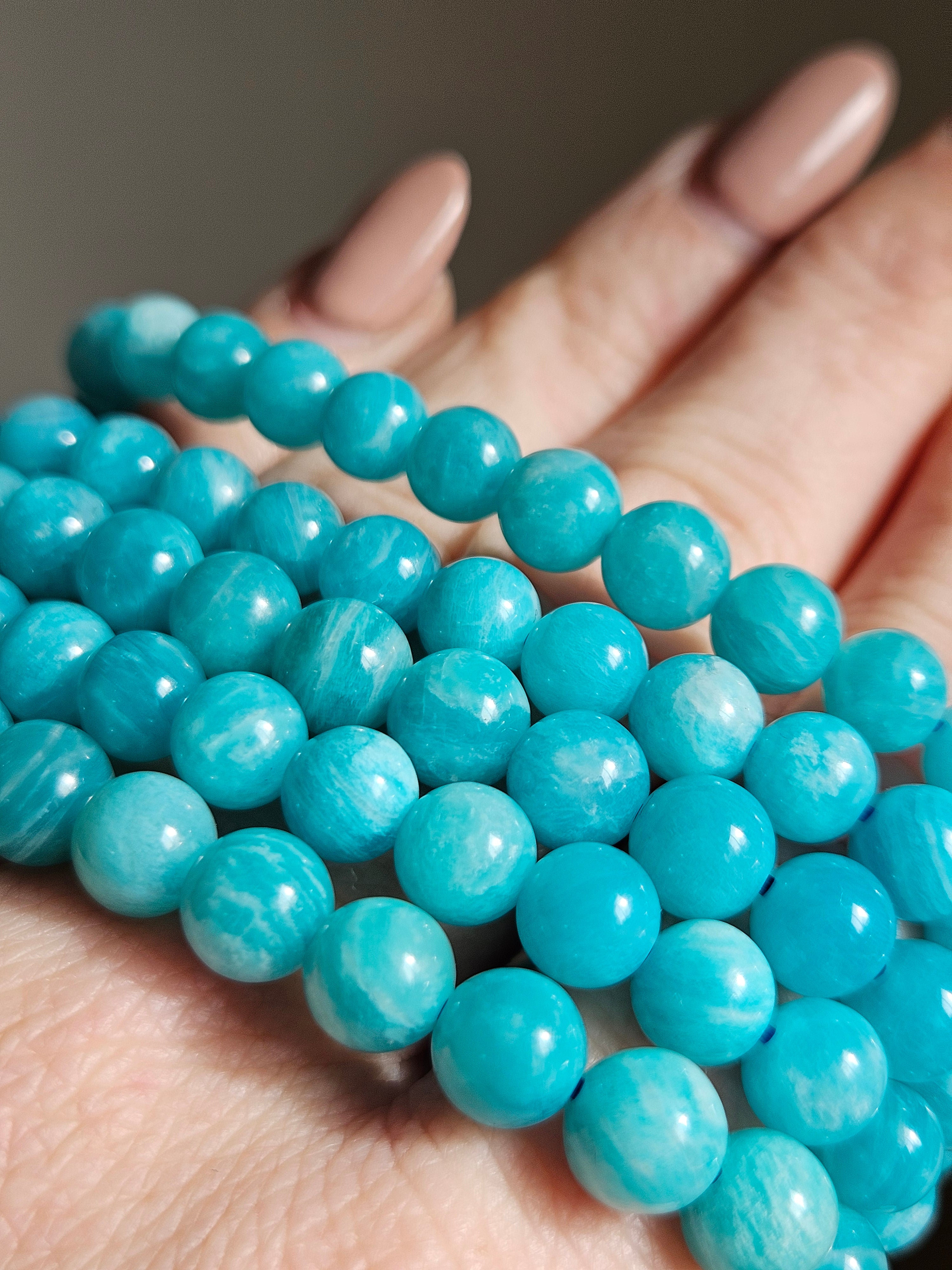 Amazonite Bead Bracelet | 7mm