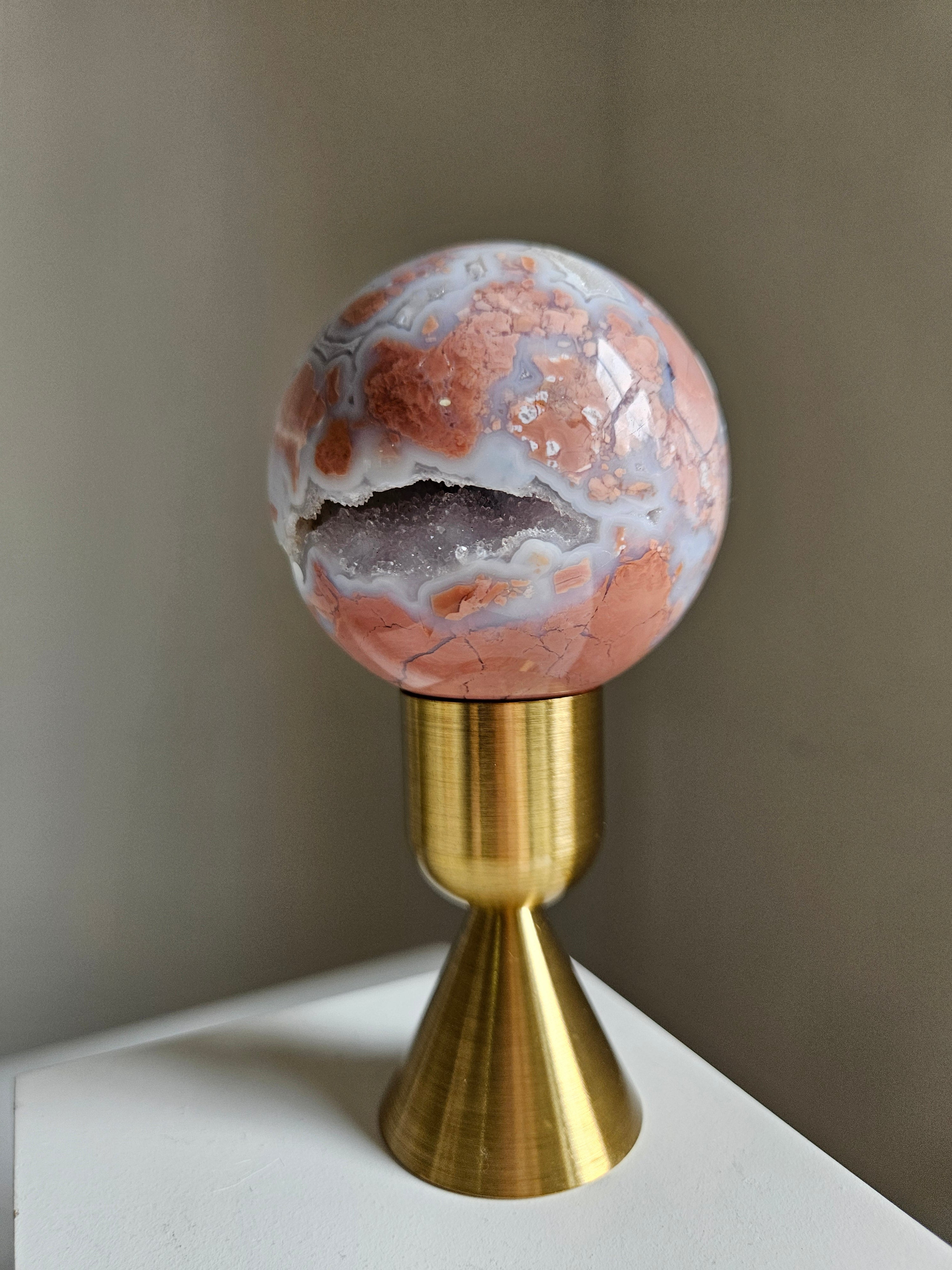 Pink Agate Sphere 001