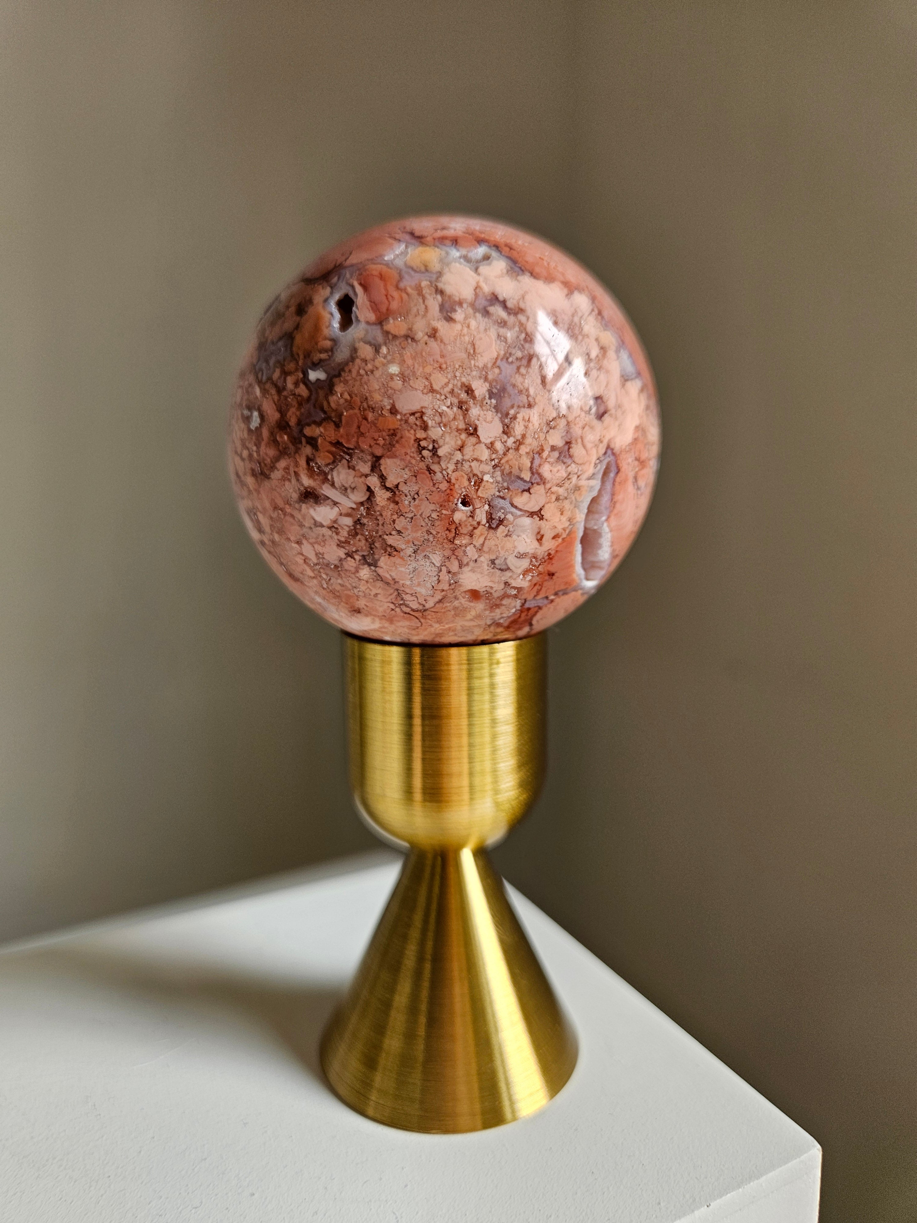 Pink Agate Sphere 002