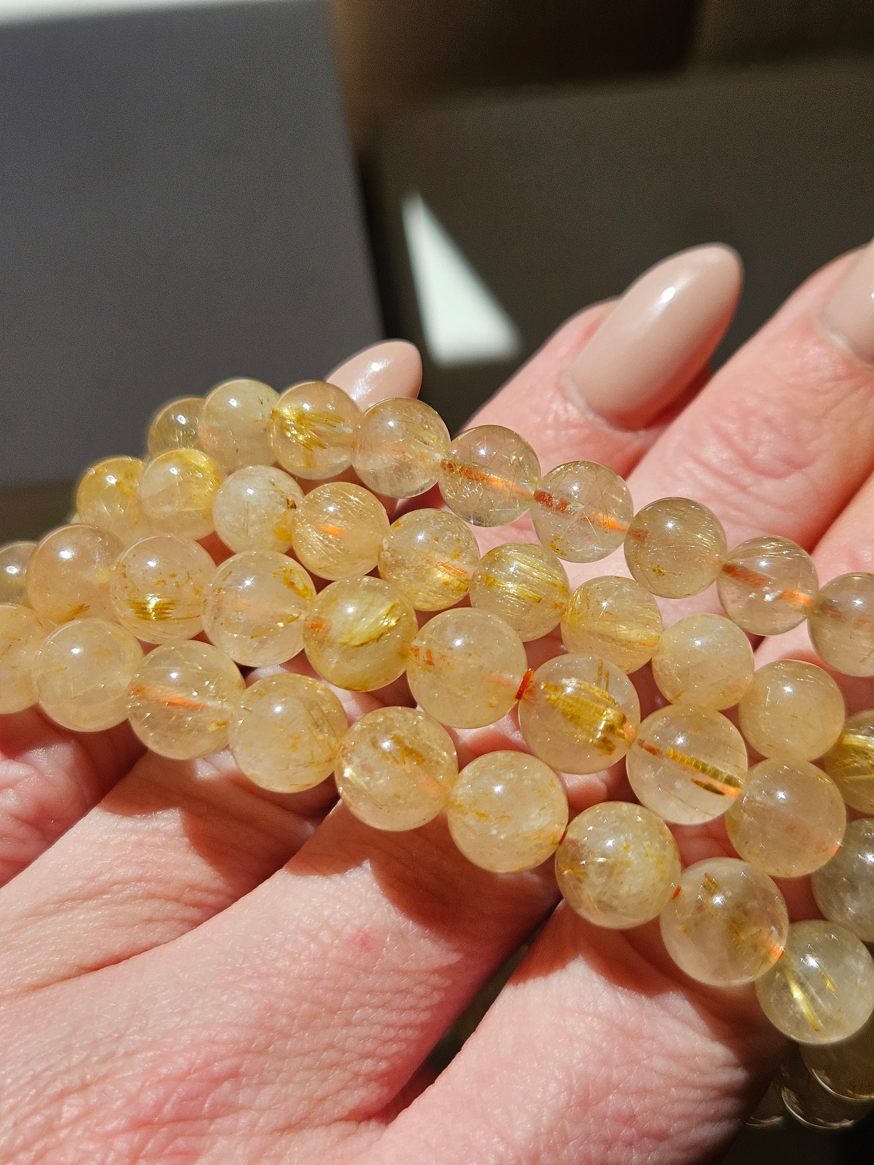 Rutile Quartz Bracelet | 7.5-8.5mm