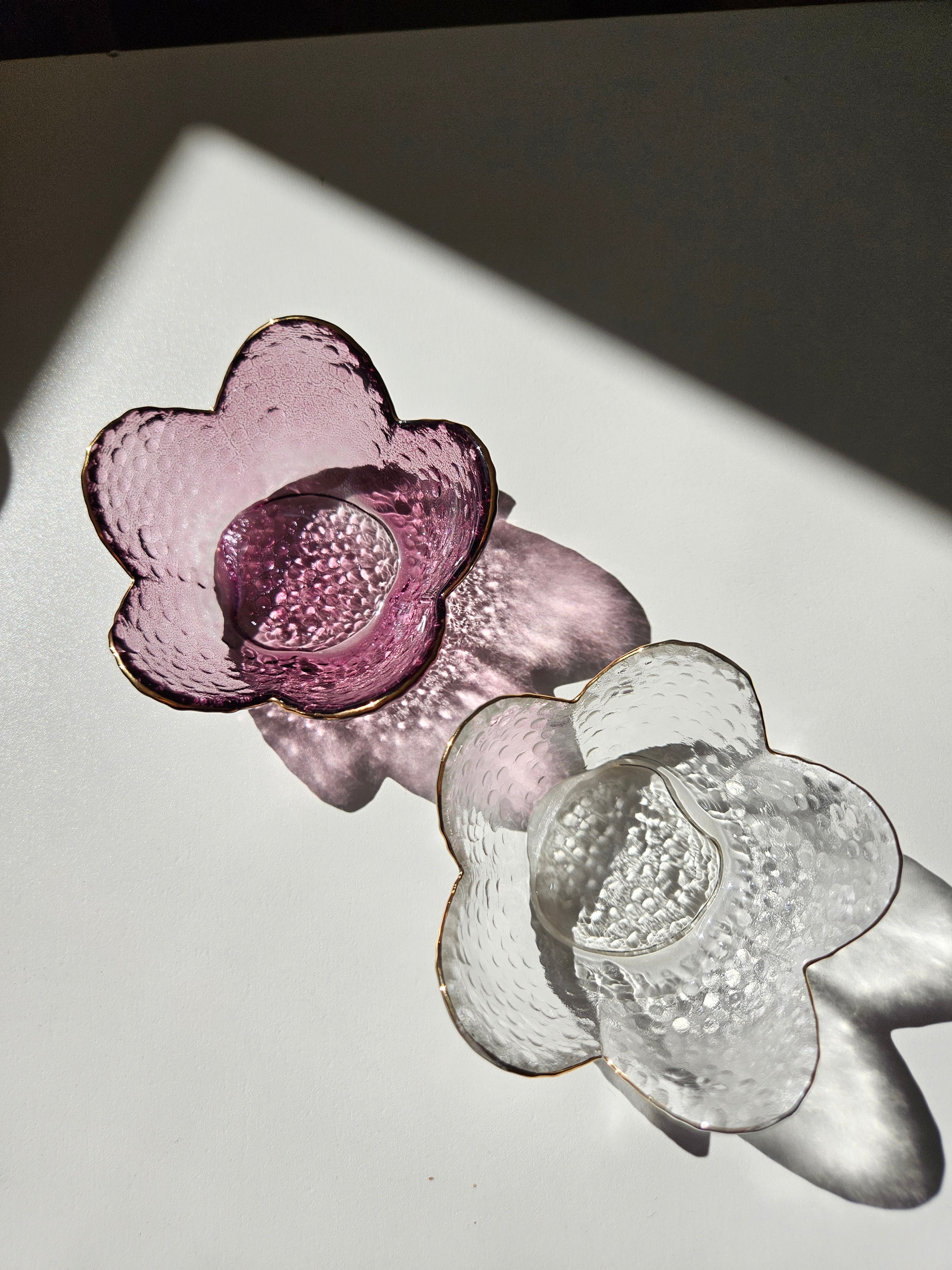 Glass Flower Dish