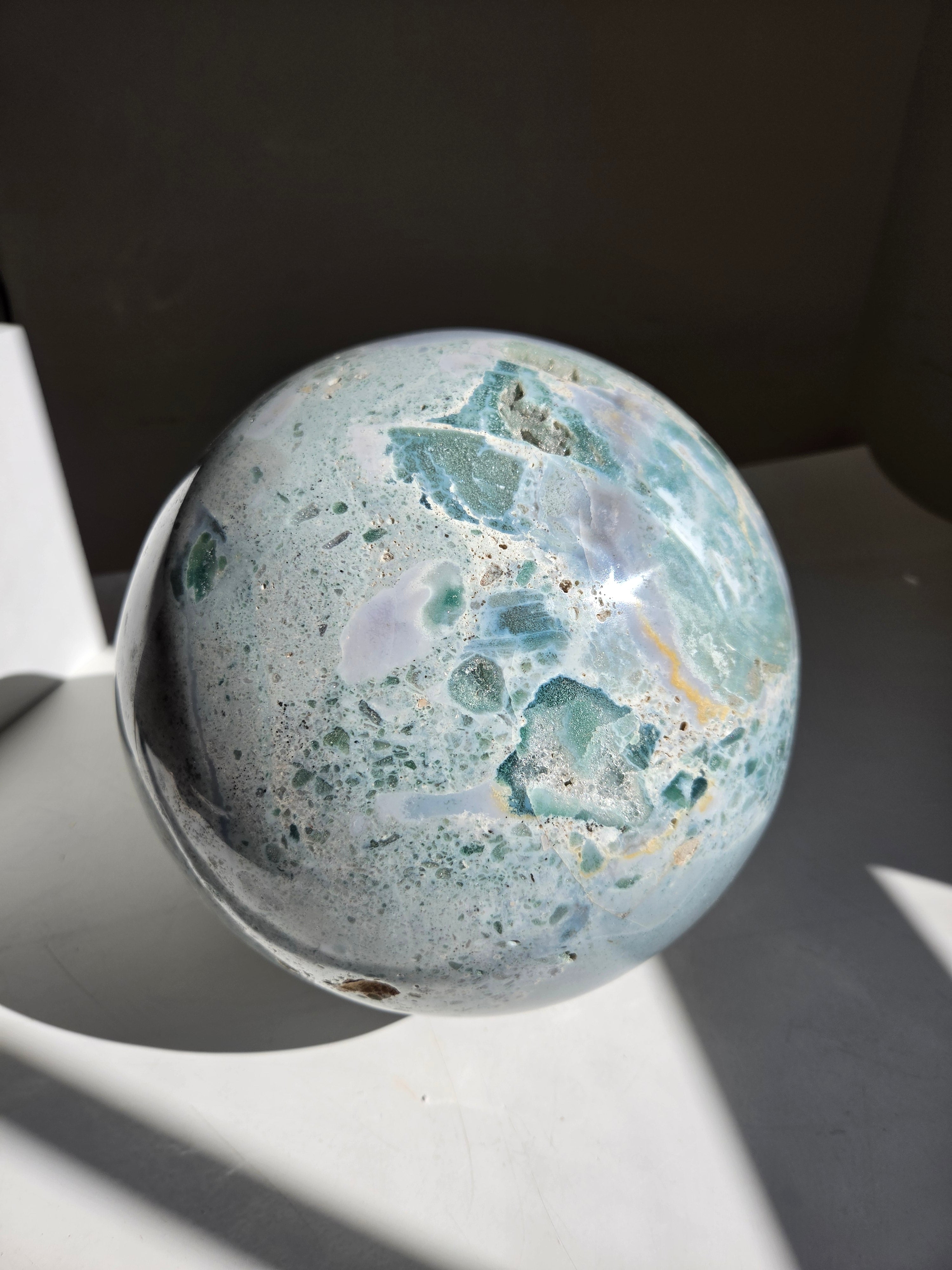 Sea Jasper Statement Sphere
