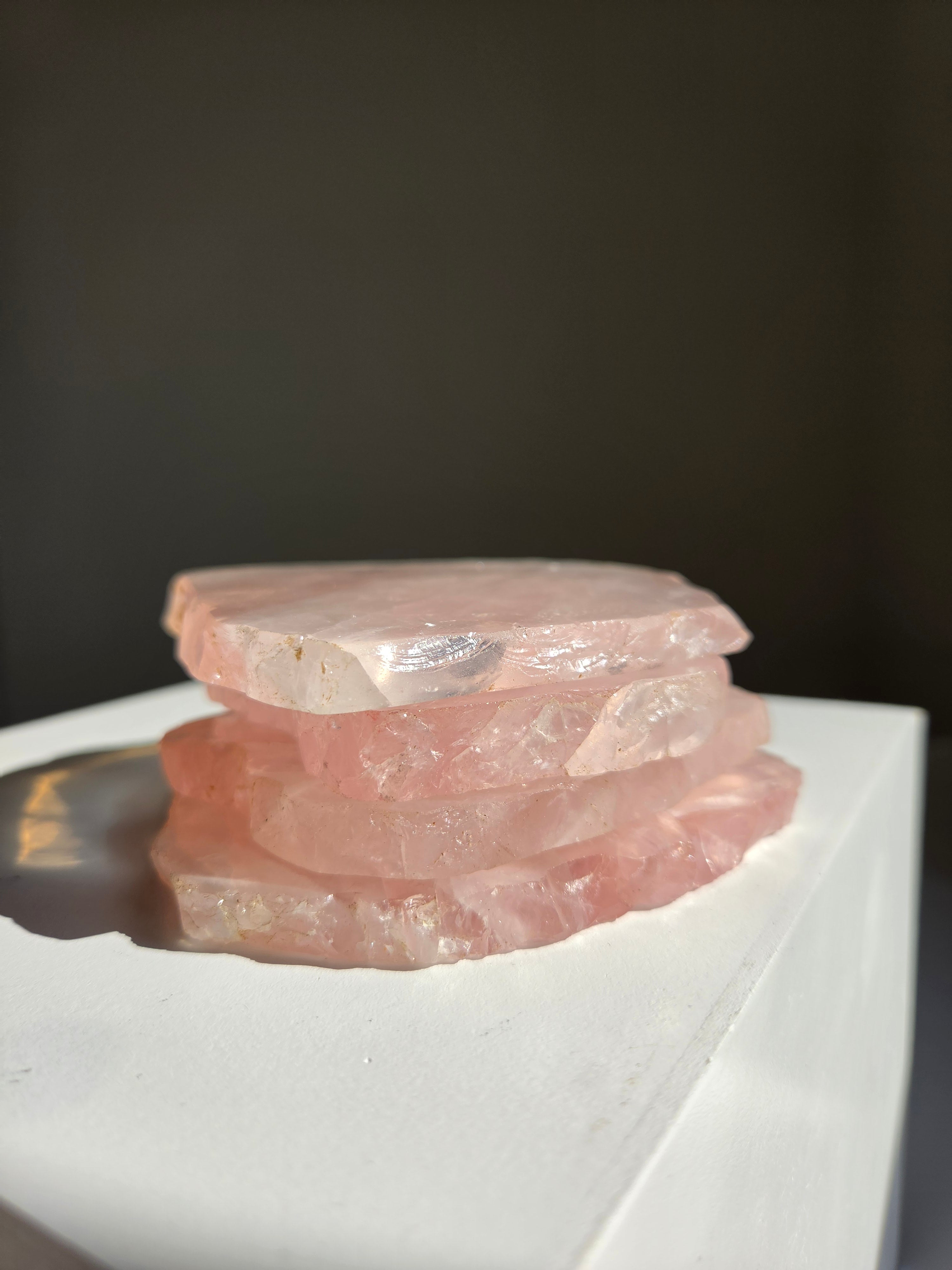 Rose Quartz Slab Set 003