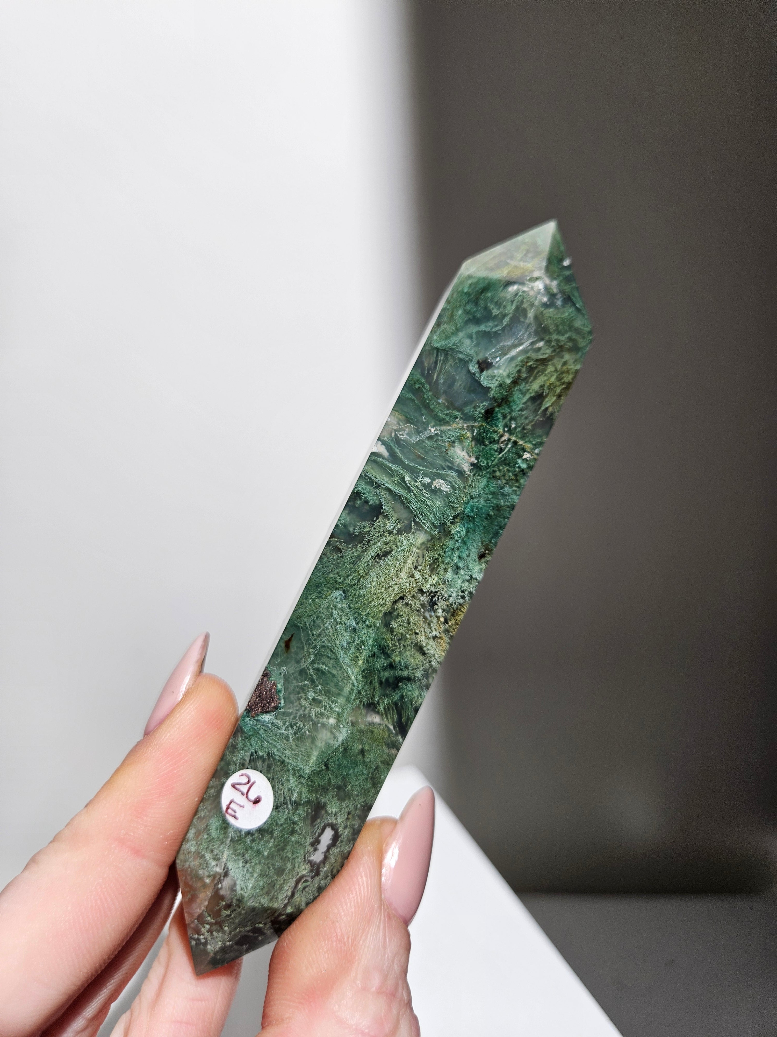 Moss Agate Wand 002