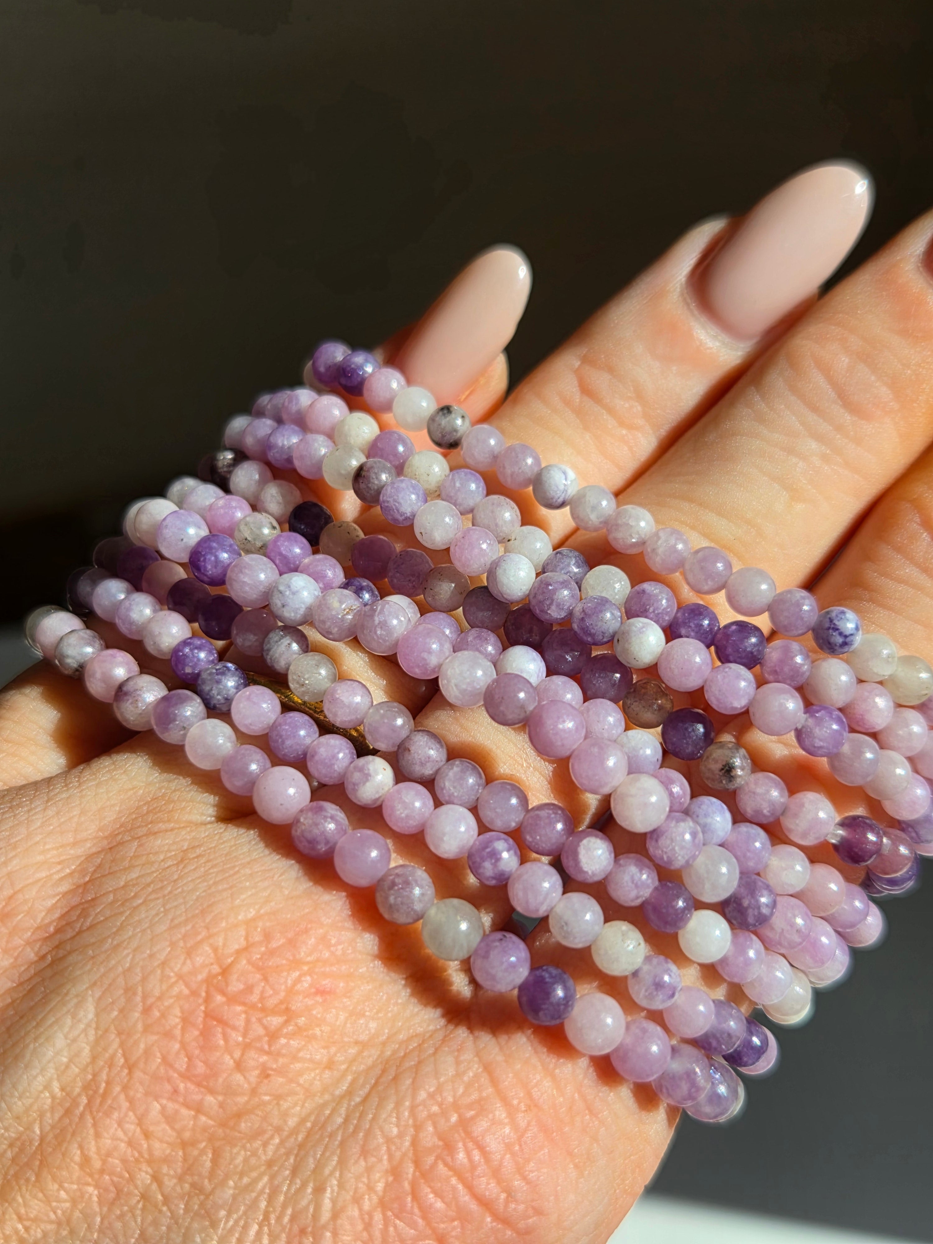 Lepidolite Bracelet | 4mm