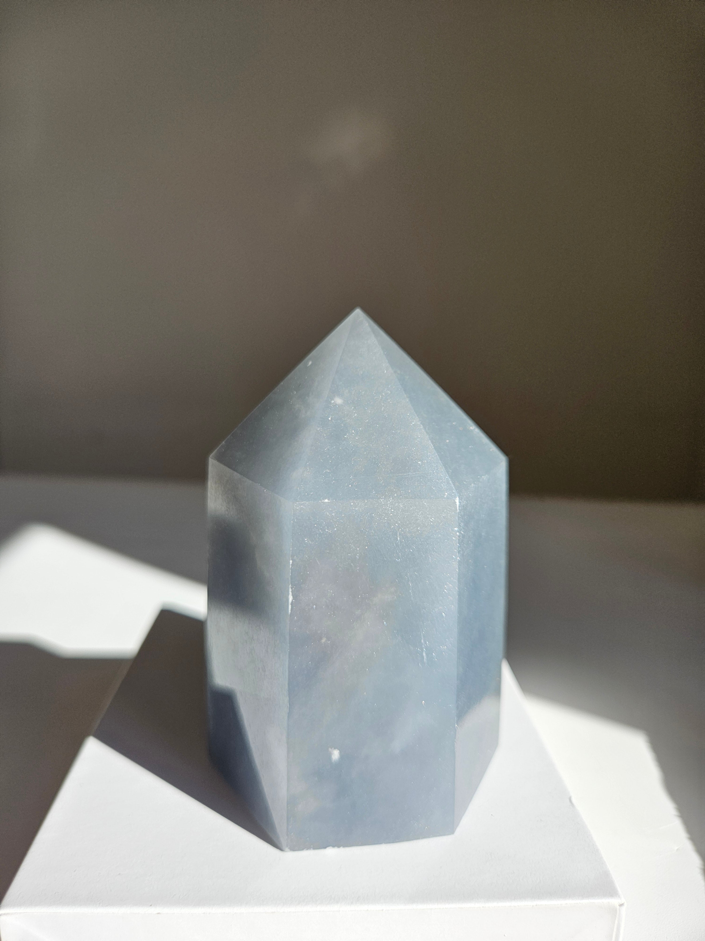 Snowflake Angelite Tower 011