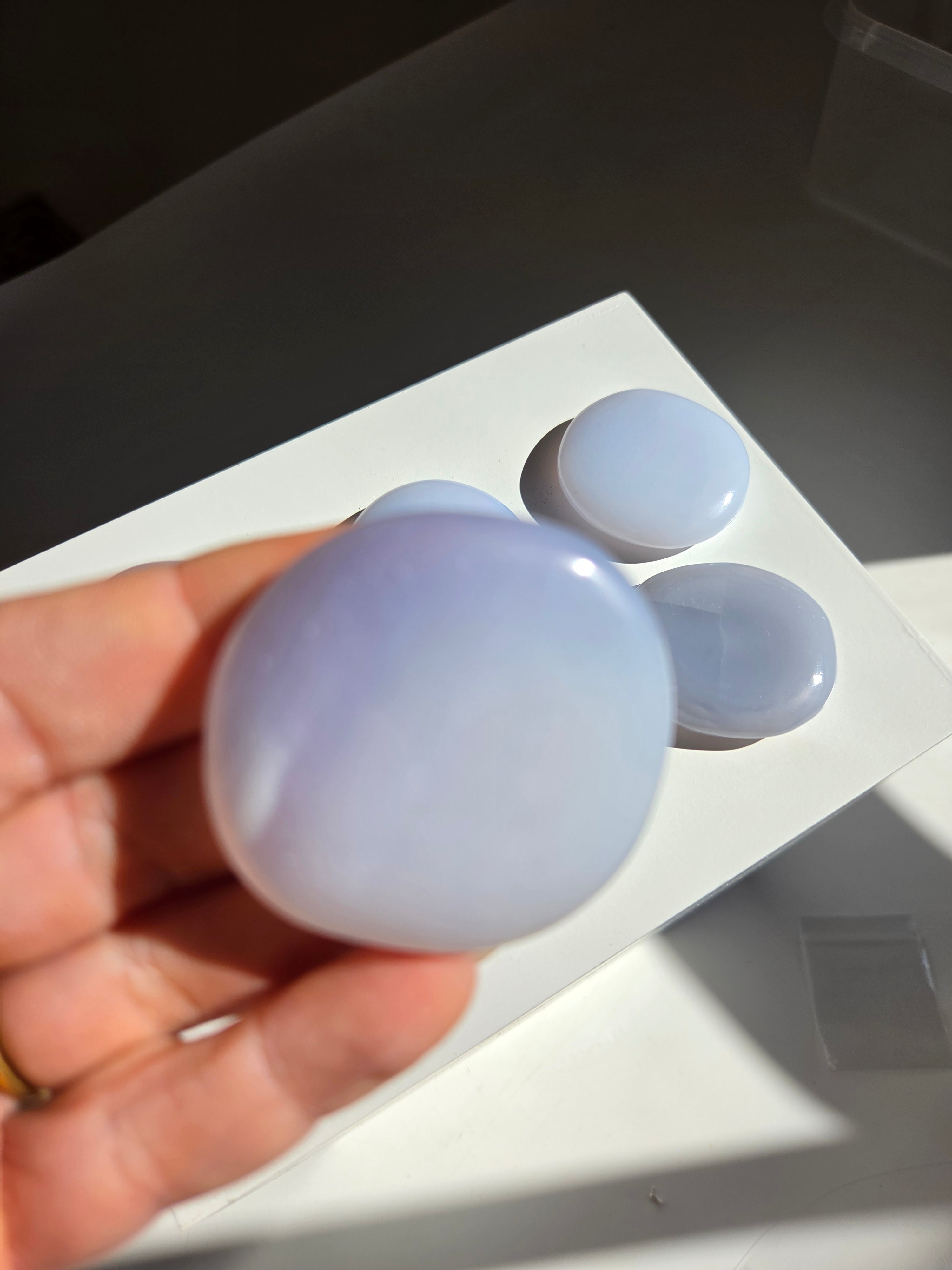 Blue Chalcedony Flats | select your piece