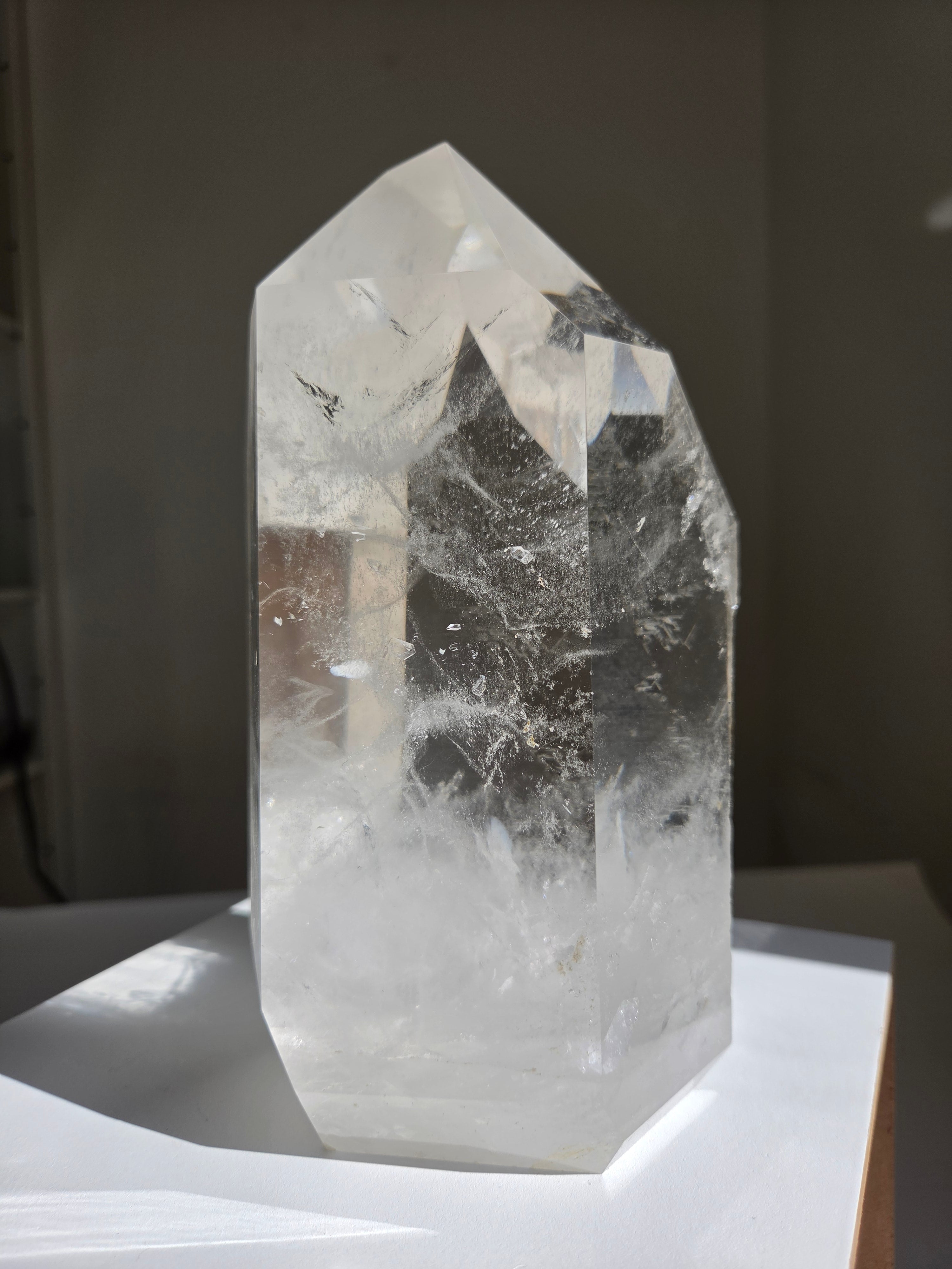Semipolished Lemurian Quartz Tower