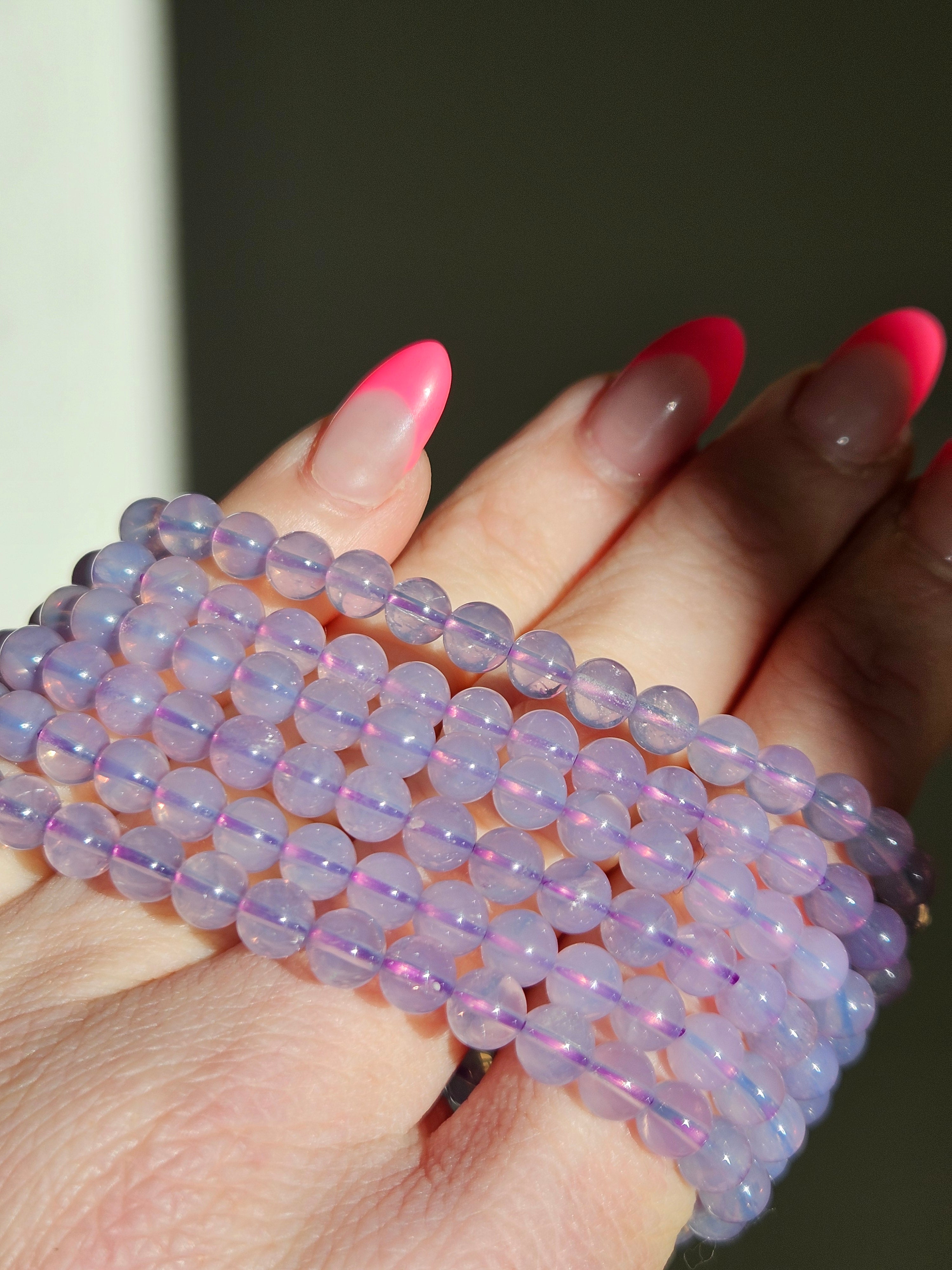 Lavender Quartz bracelet | 5mm