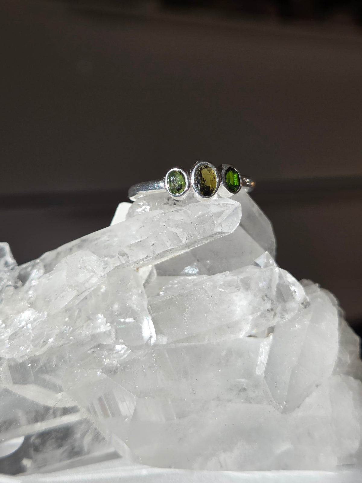Size 7 | tourmaline Ring | silver 043
