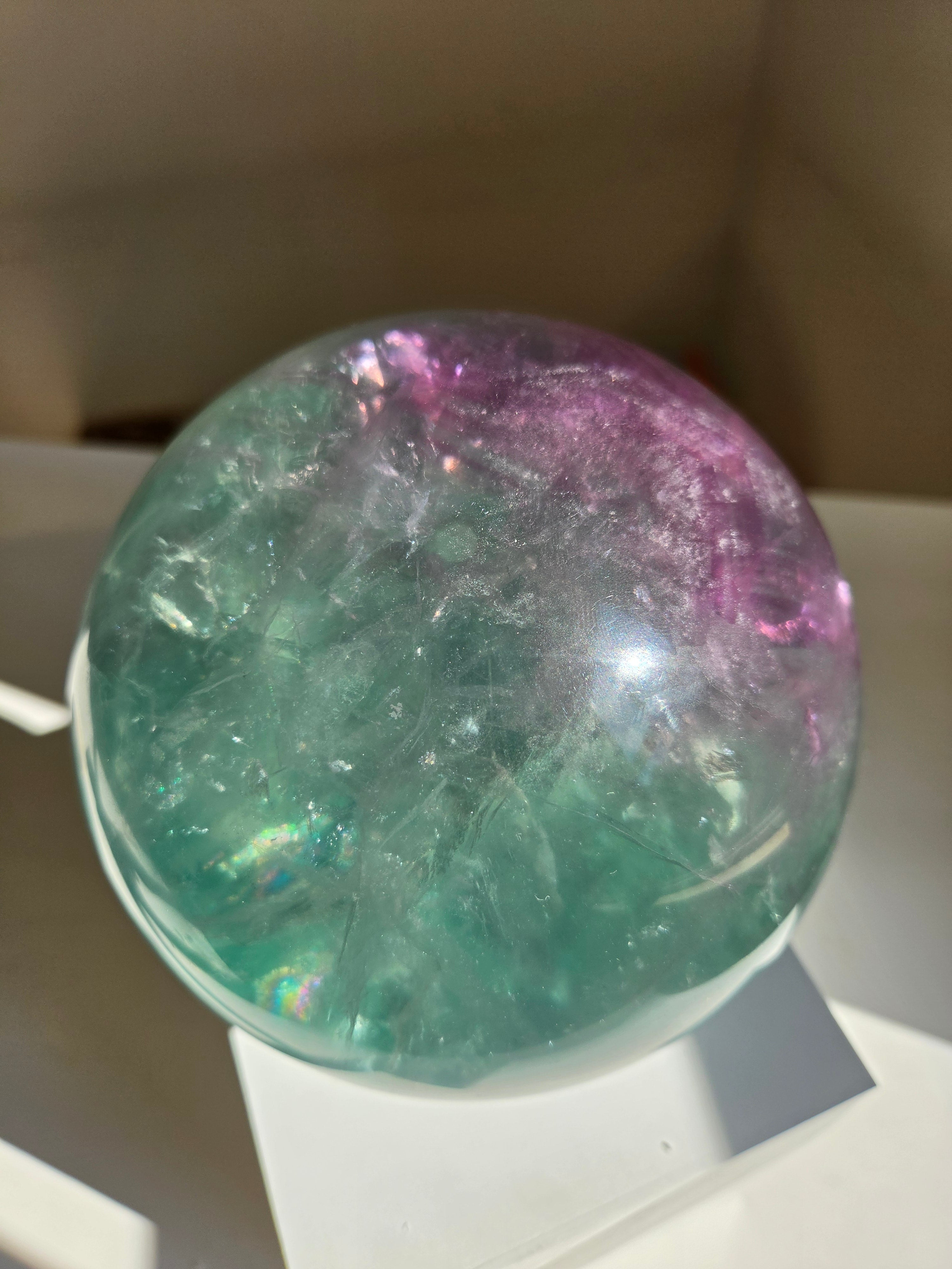 Fluorite Statement Sphere