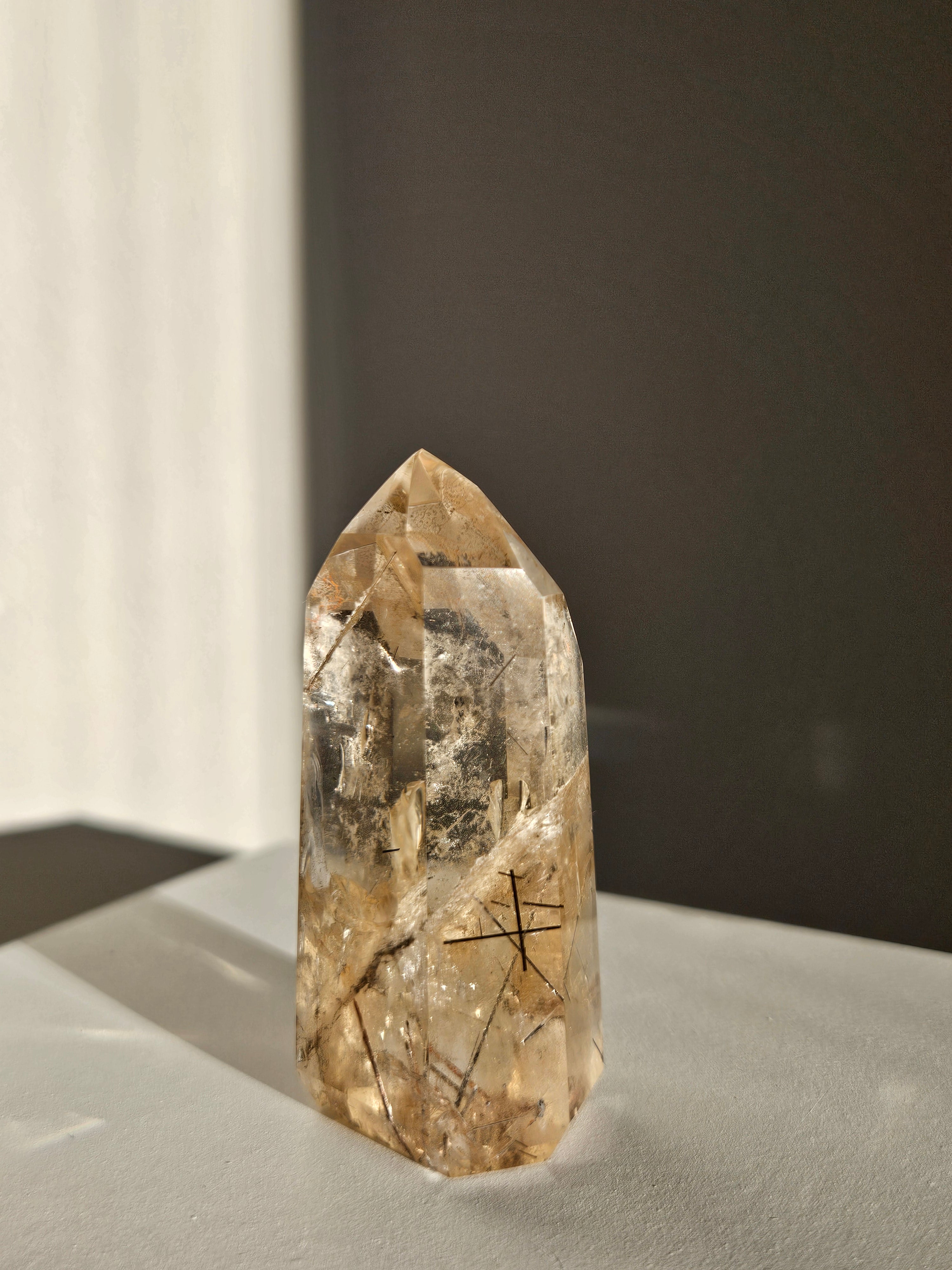 Citrine x Rutile Tower 007