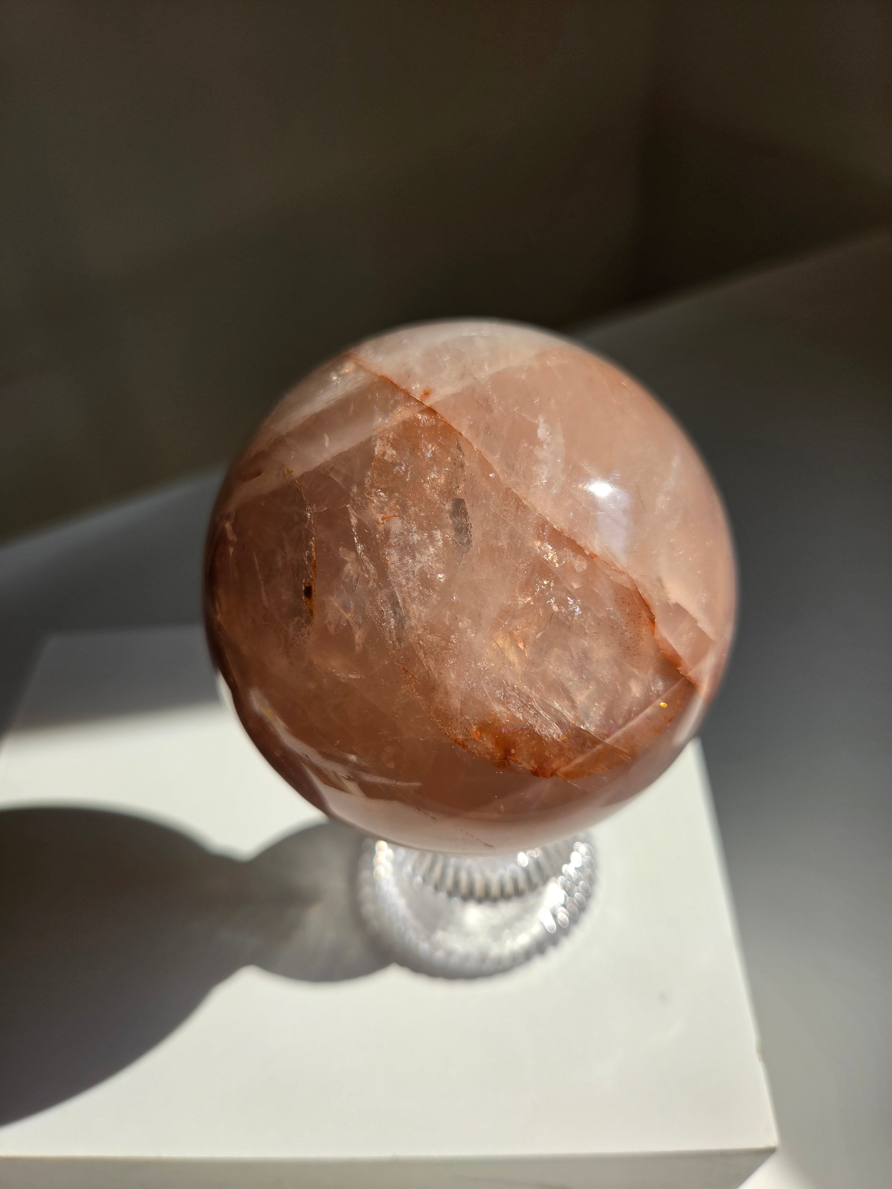 Hematite Quartz Sphere 001