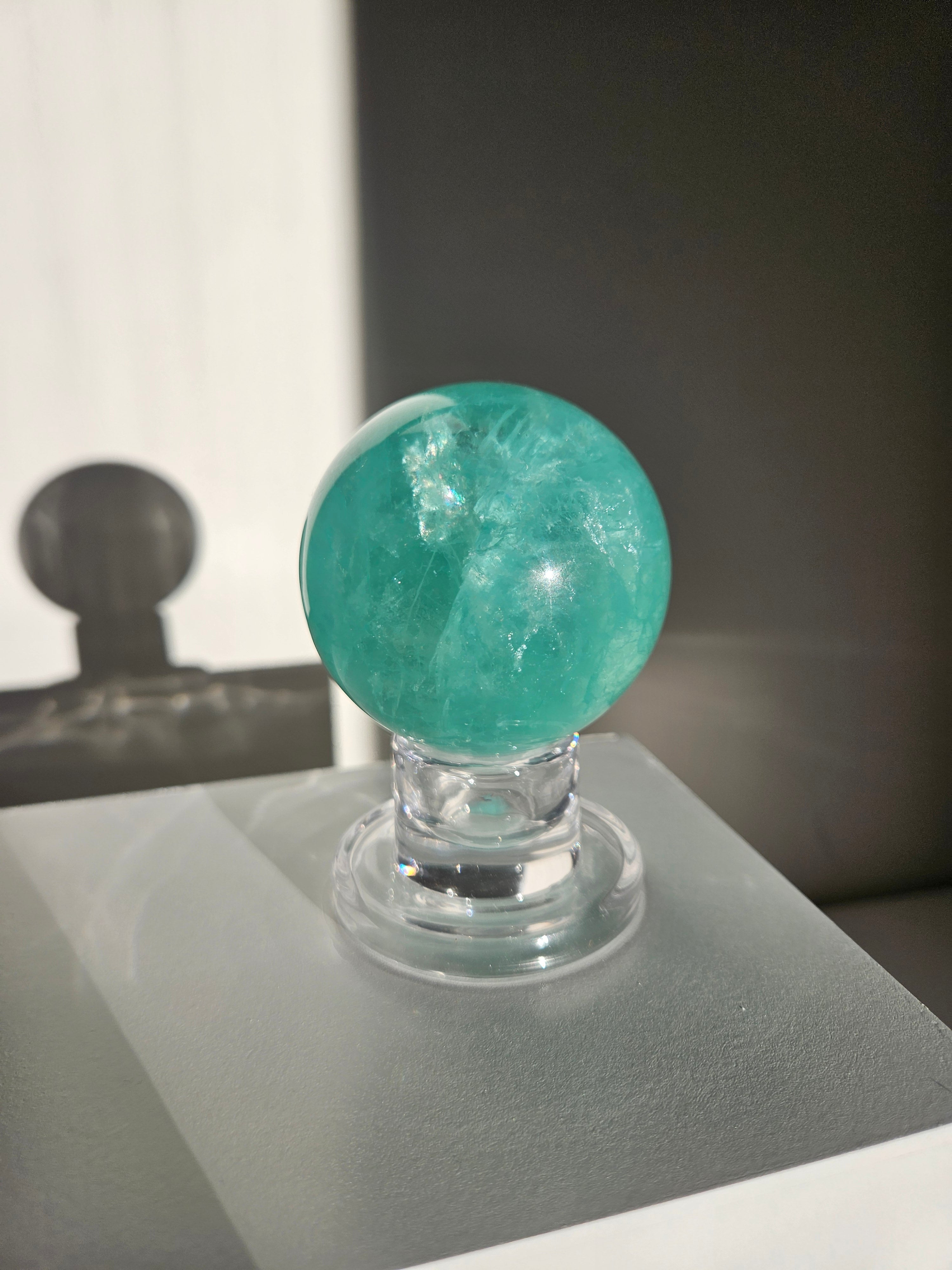 Green Fluorite Sphere 006
