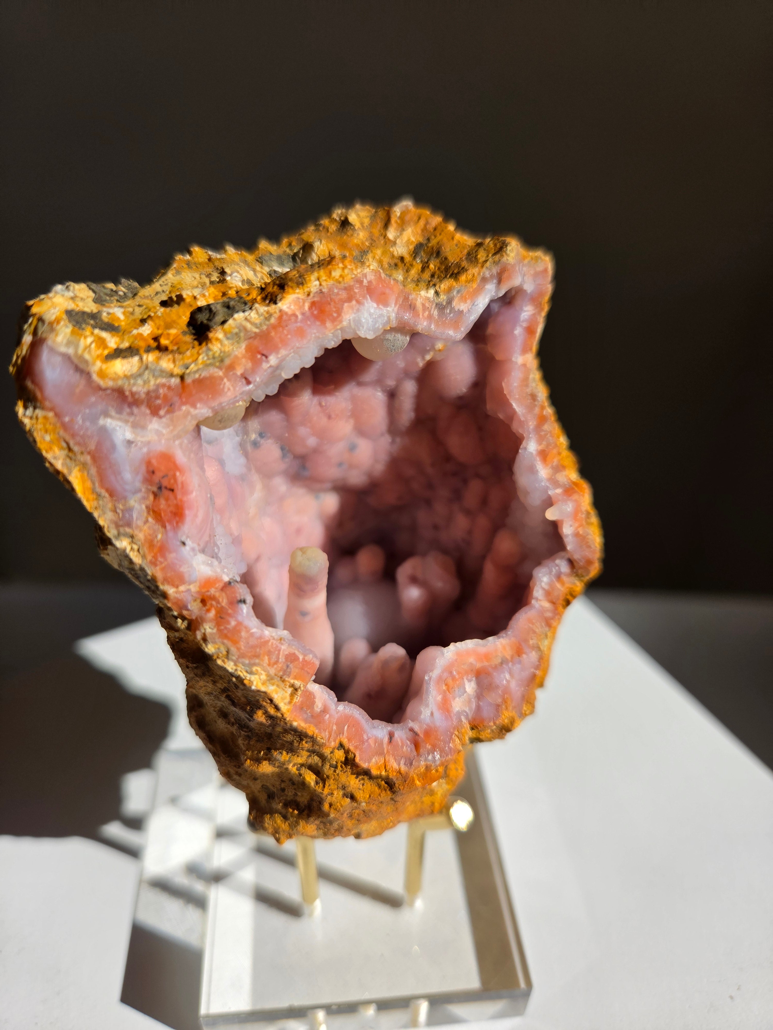 Pink Chalcedony Geode 003