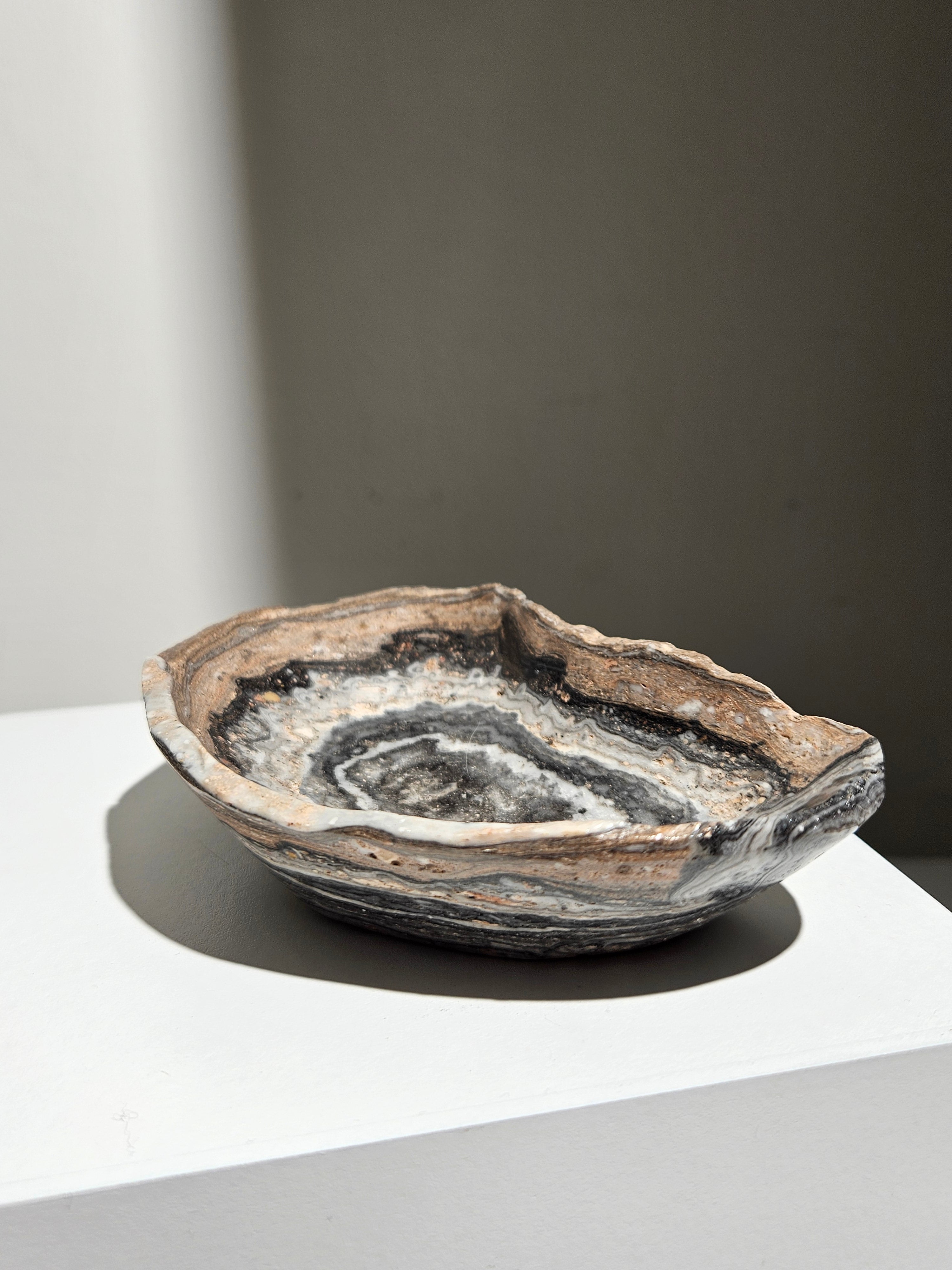 Banded Calcite Bowl 012