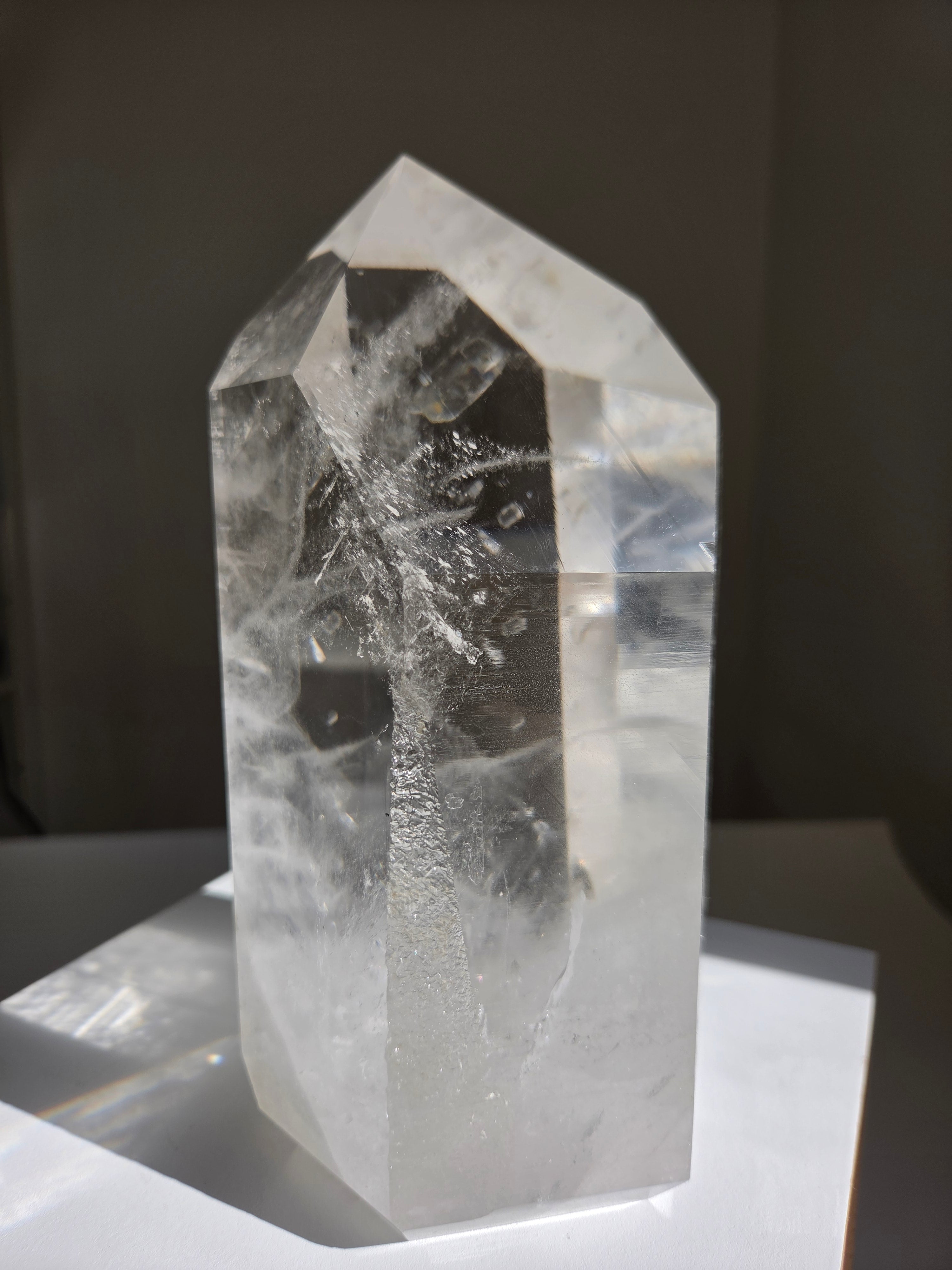 Semipolished Lemurian Quartz Tower