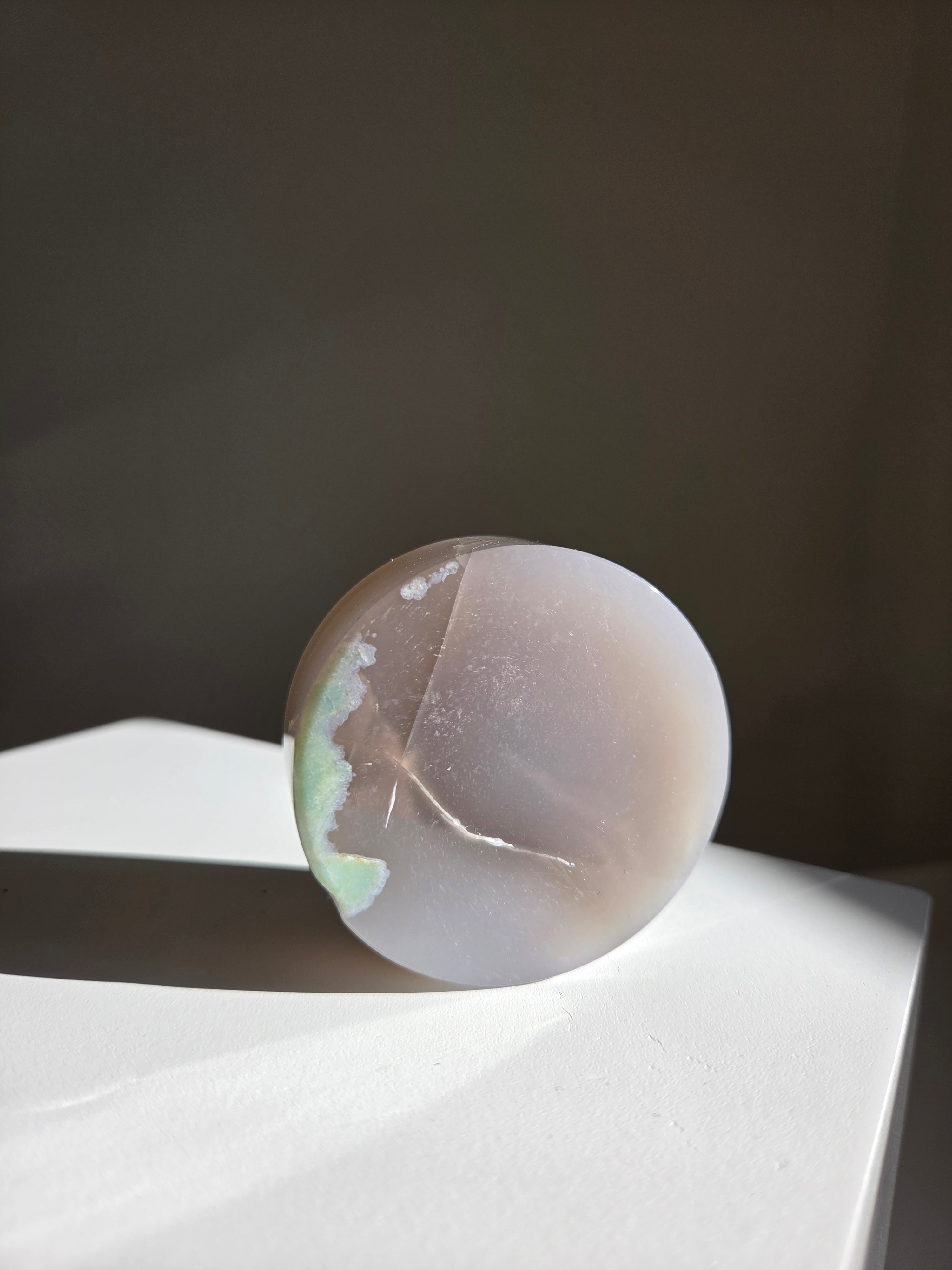 Flower Agate Disk 004