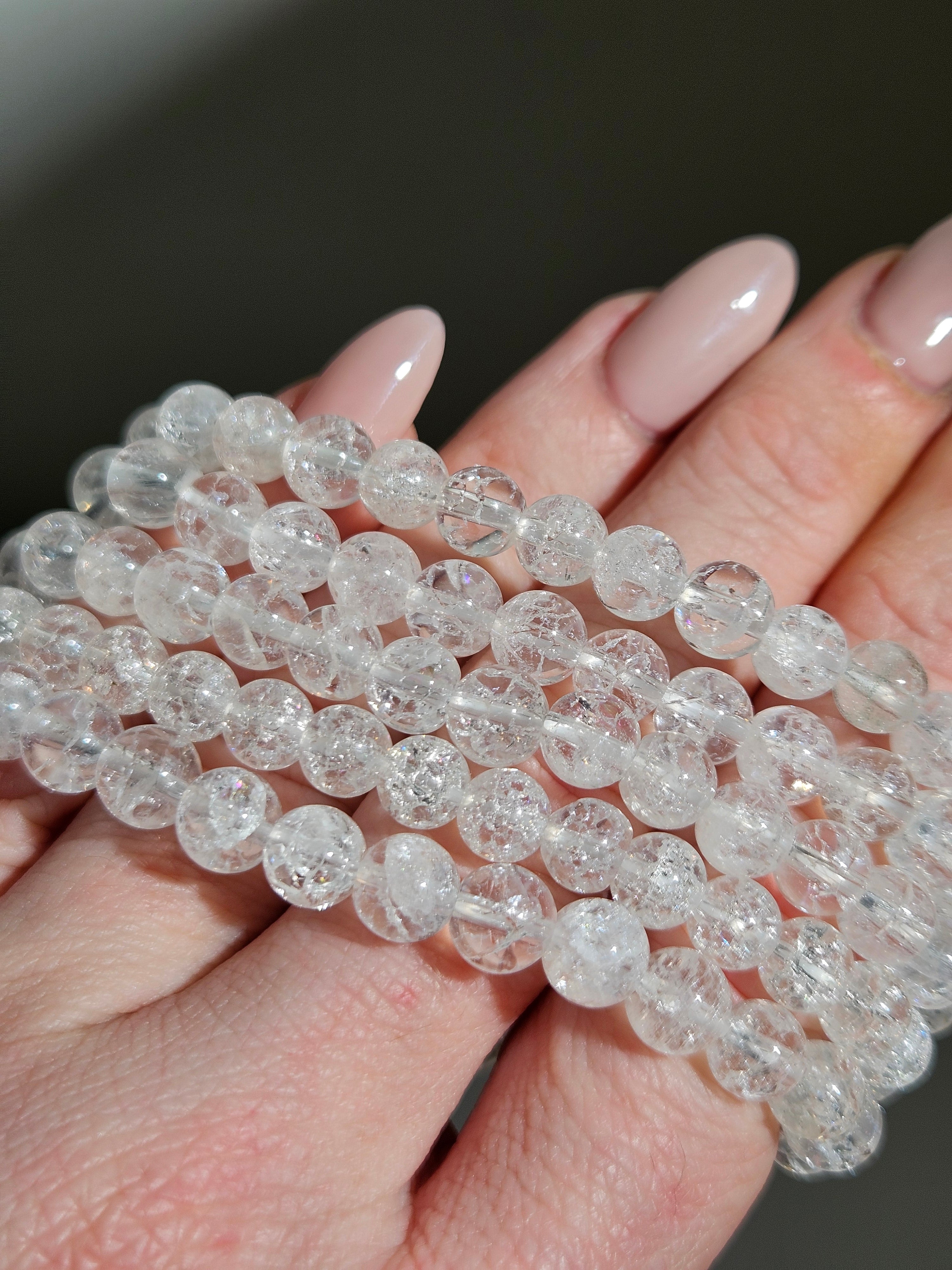 Crackle Quartz Bracelet | 6mm