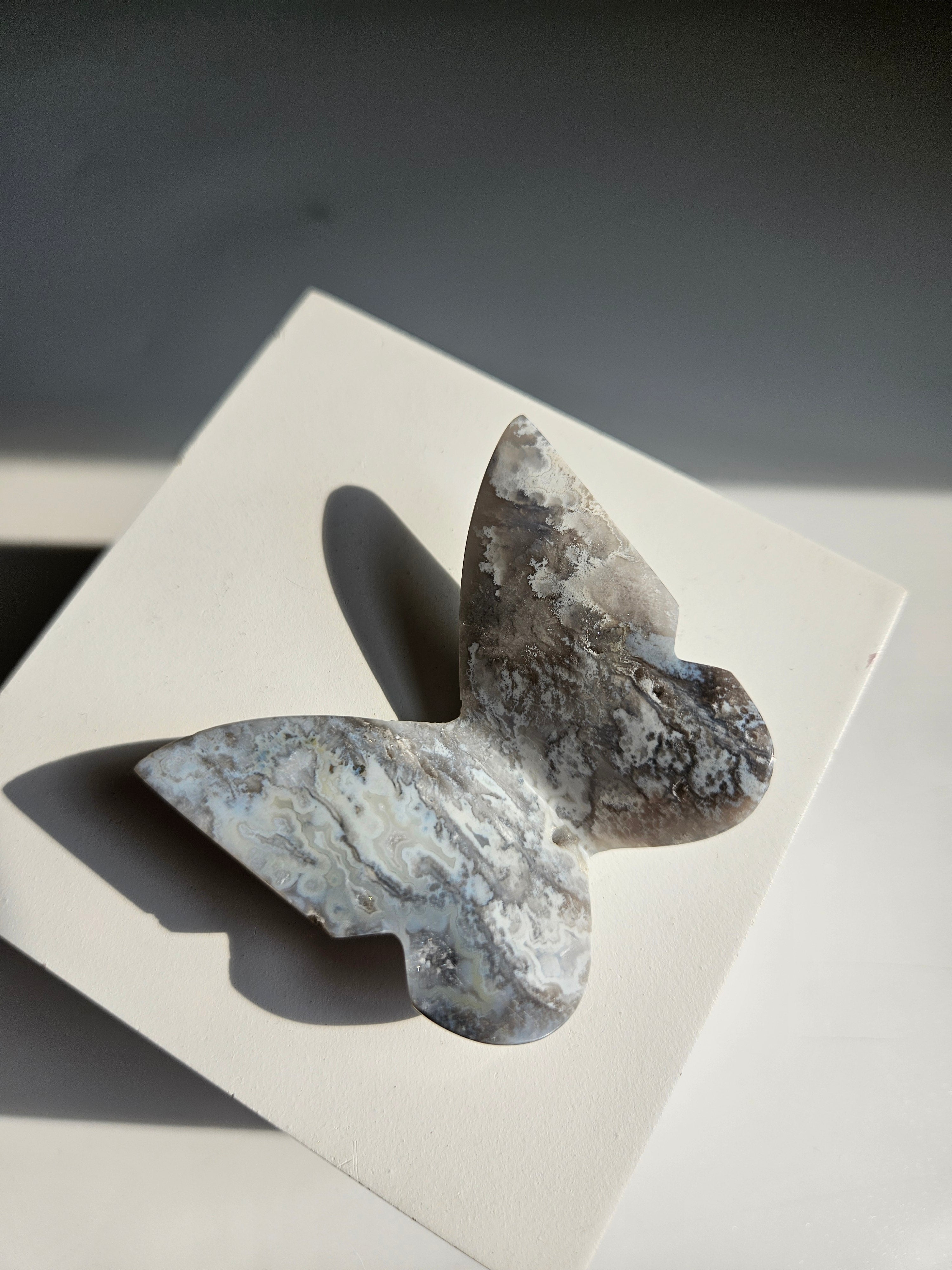 Blue Agate Butterfly 001