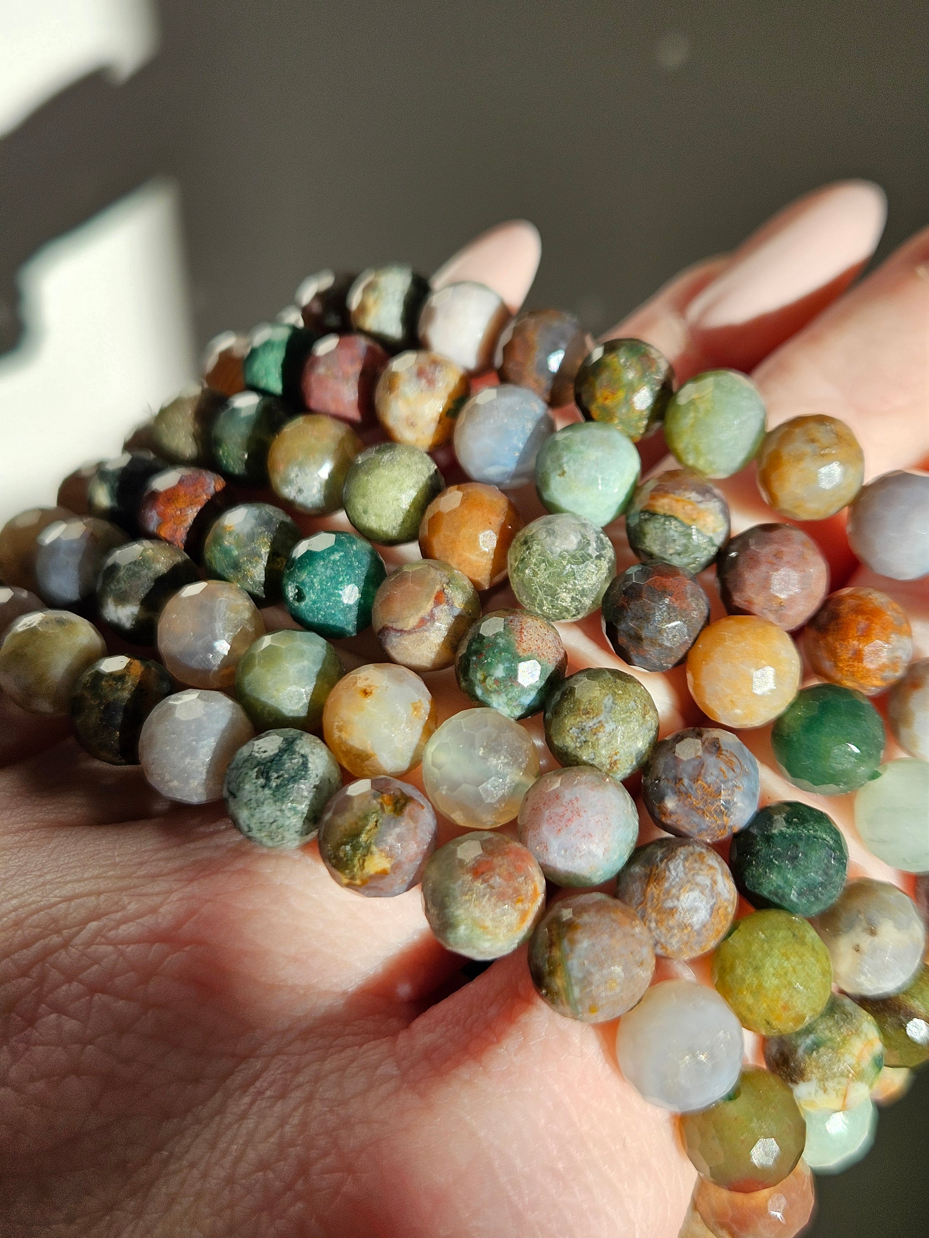 Sea Jasper bracelet | 8mm faceted