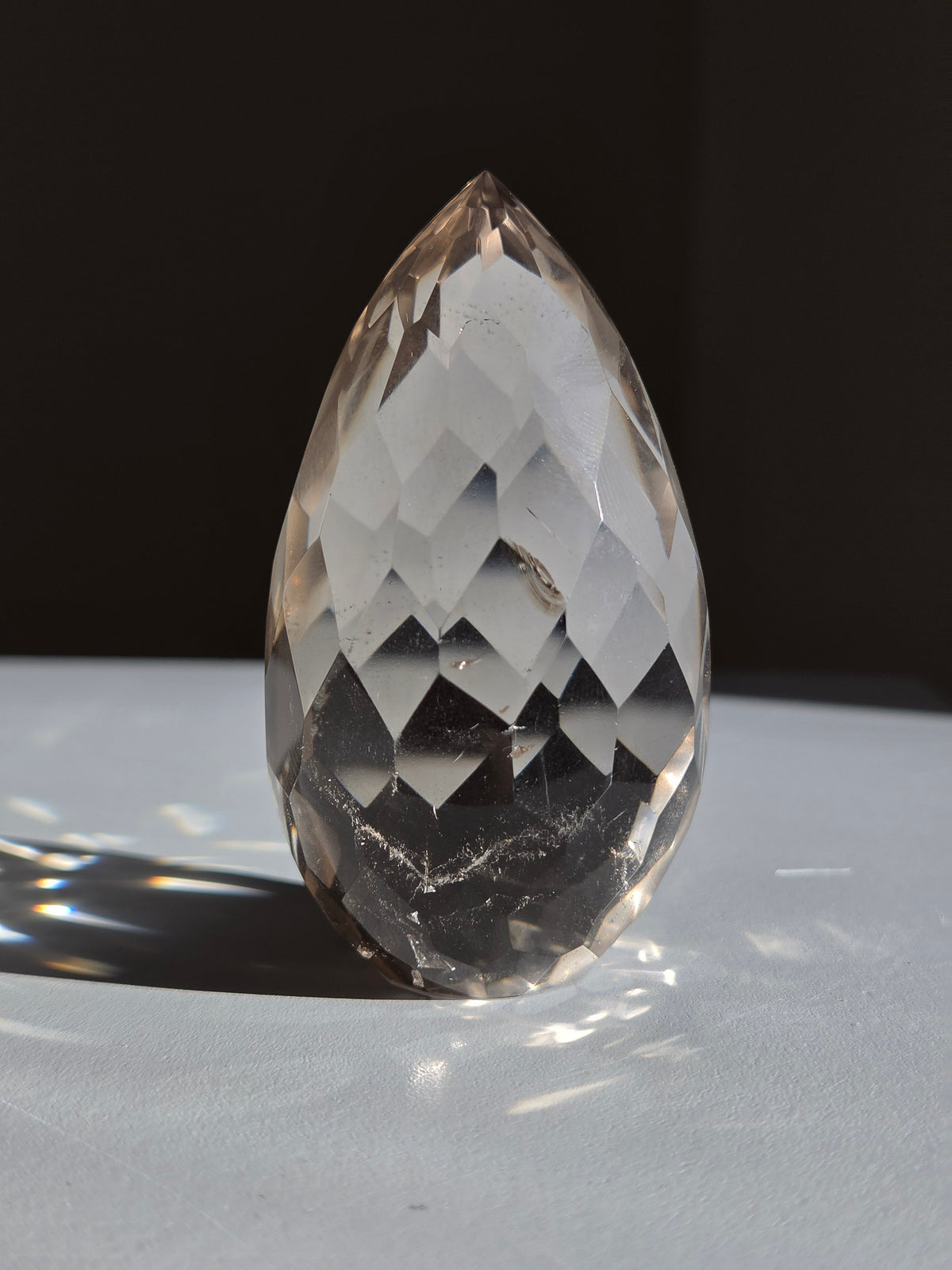 Faceted Smoky Quartz Freeform 004