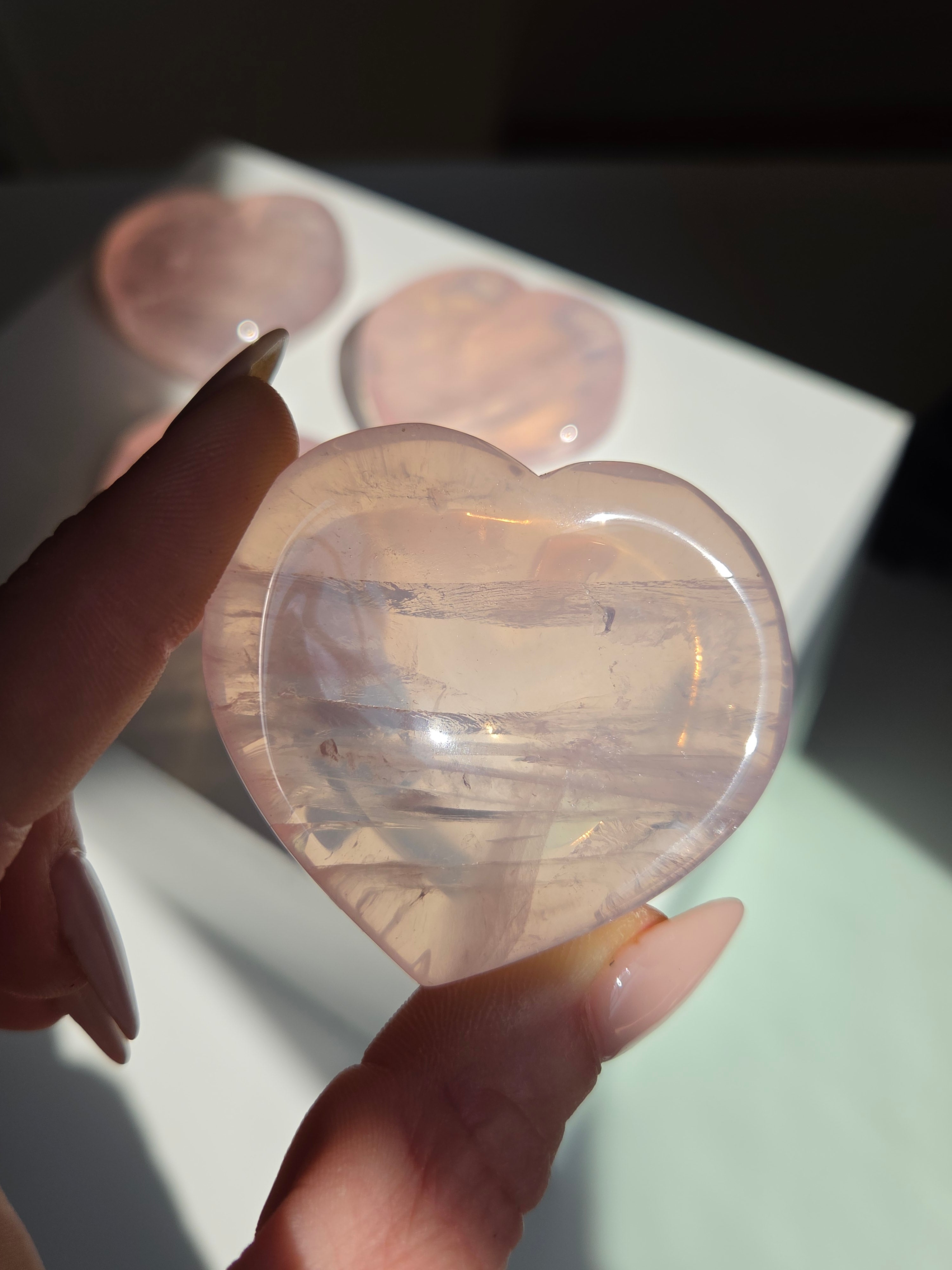 Rose Quartz Heart Dish