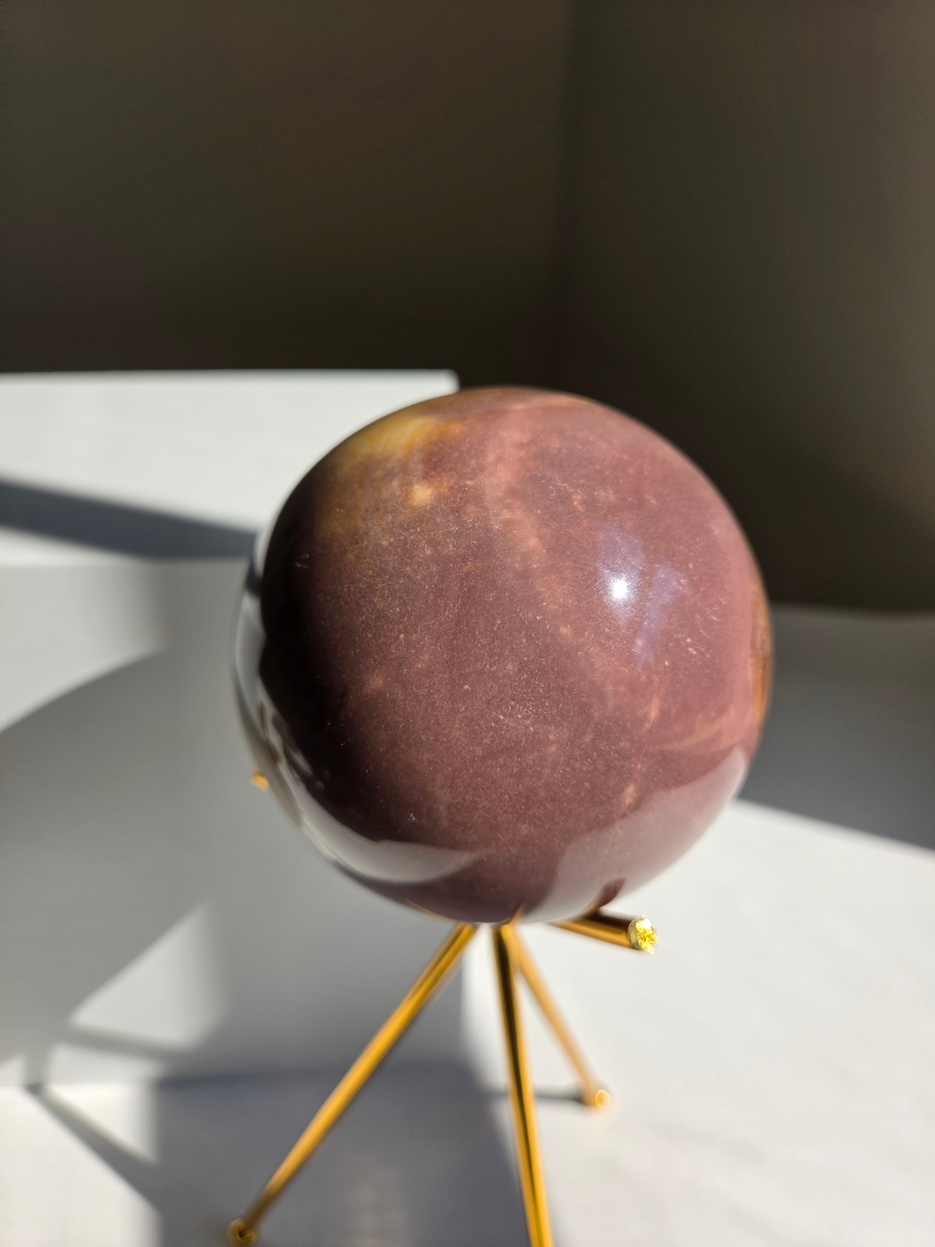 Polychrome Jasper Sphere on stand 001
