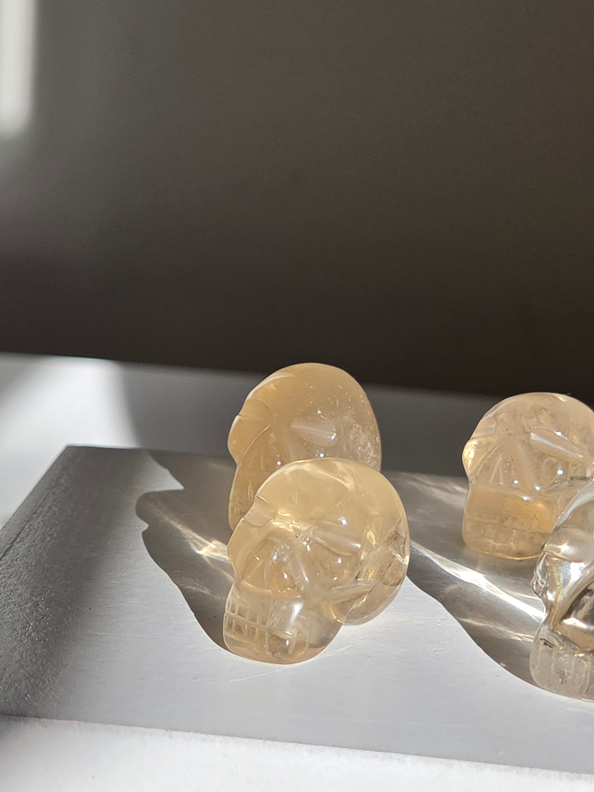 Citrine Mini skull | intuitively selected