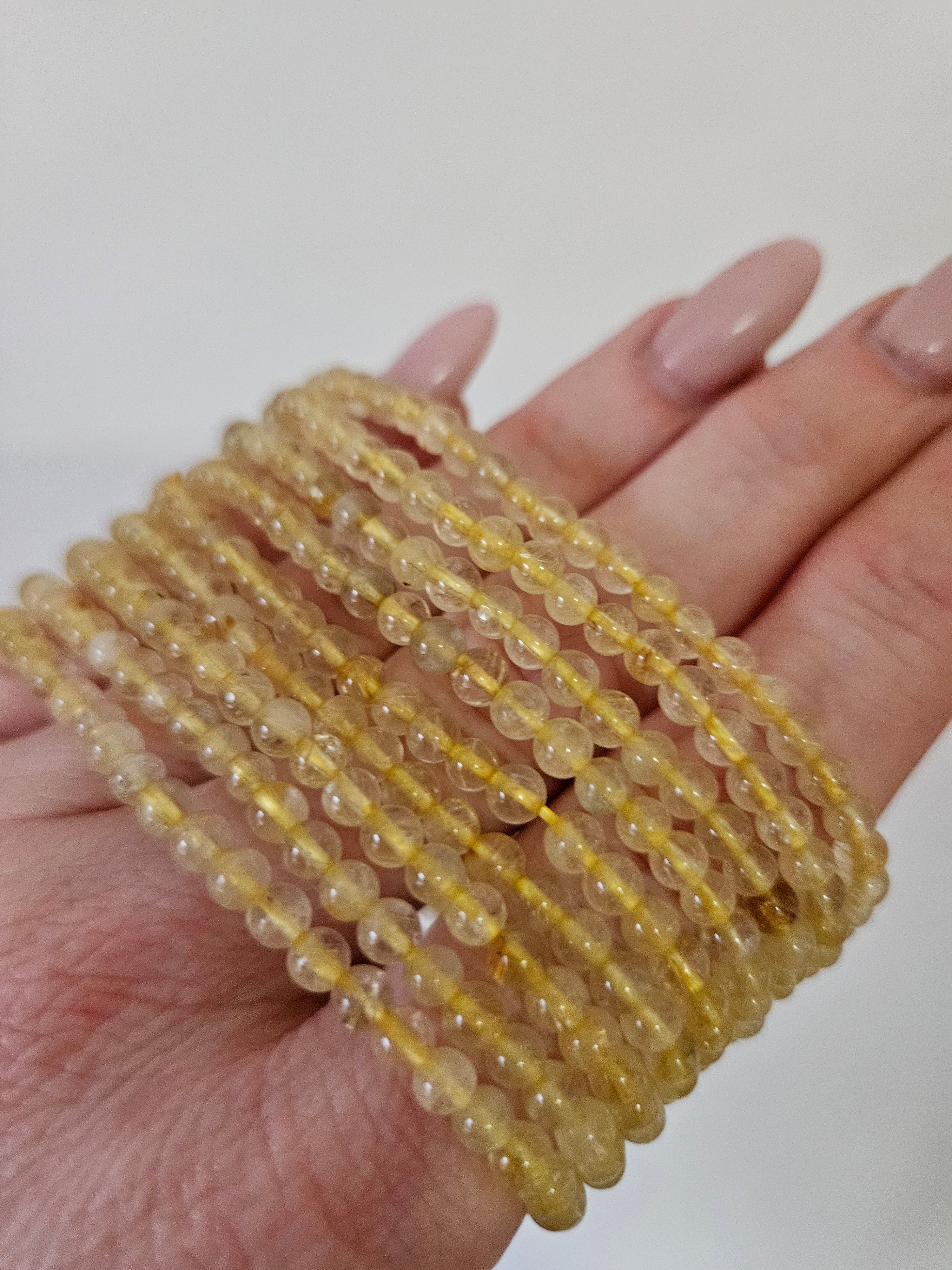 Rutile Quartz Bracelet | 4mm