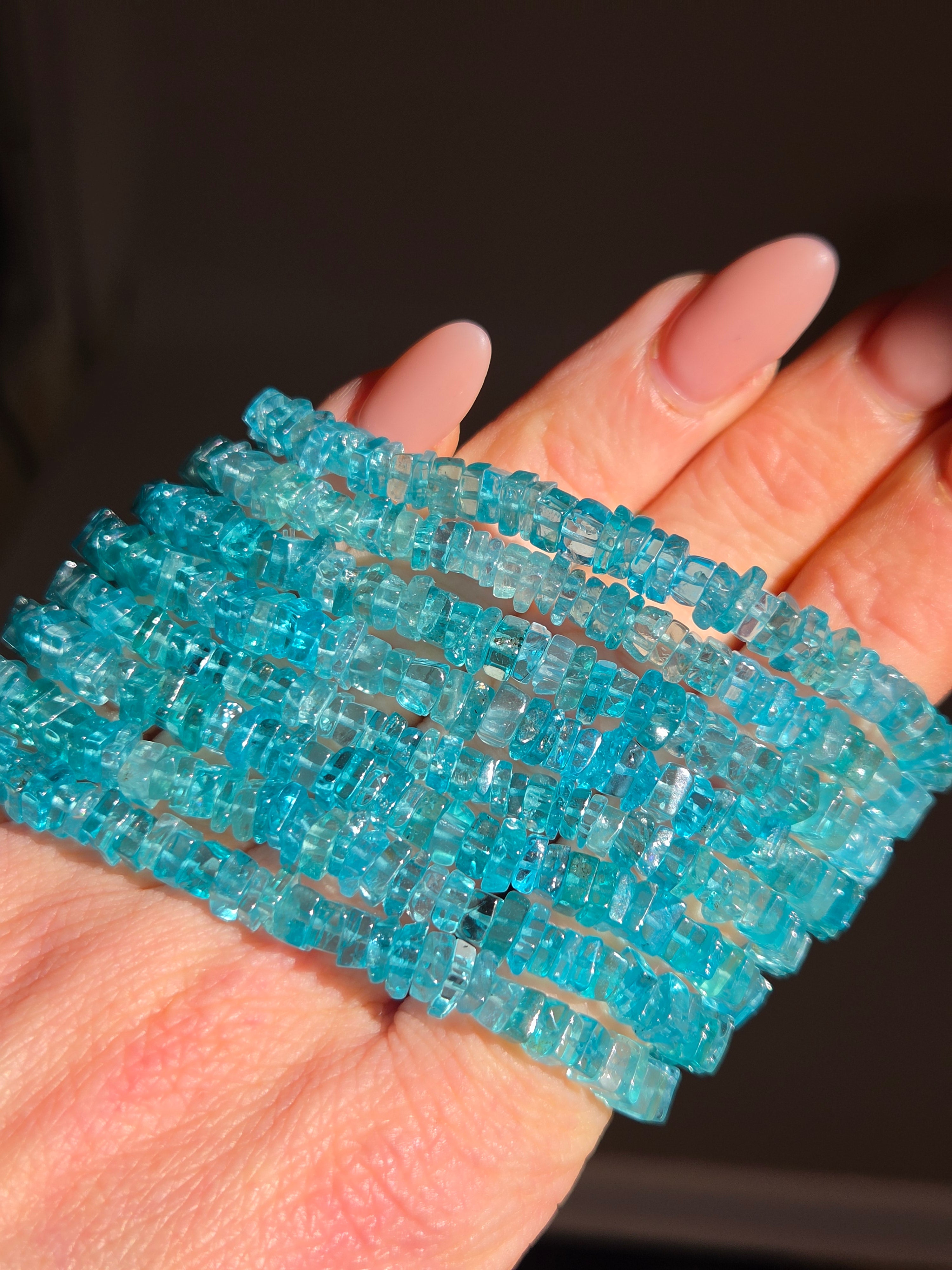 Gem Blue Apatite Bracelet | 6mm