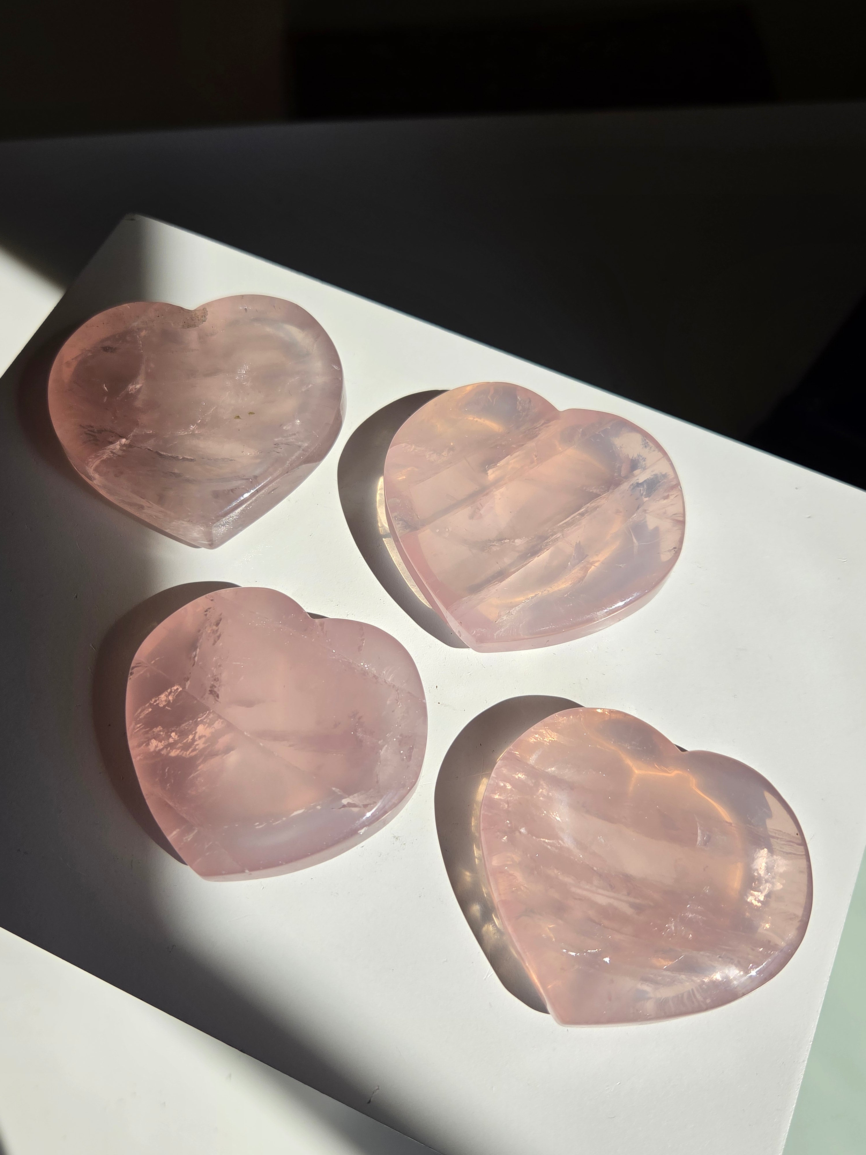 Rose Quartz Heart Dish