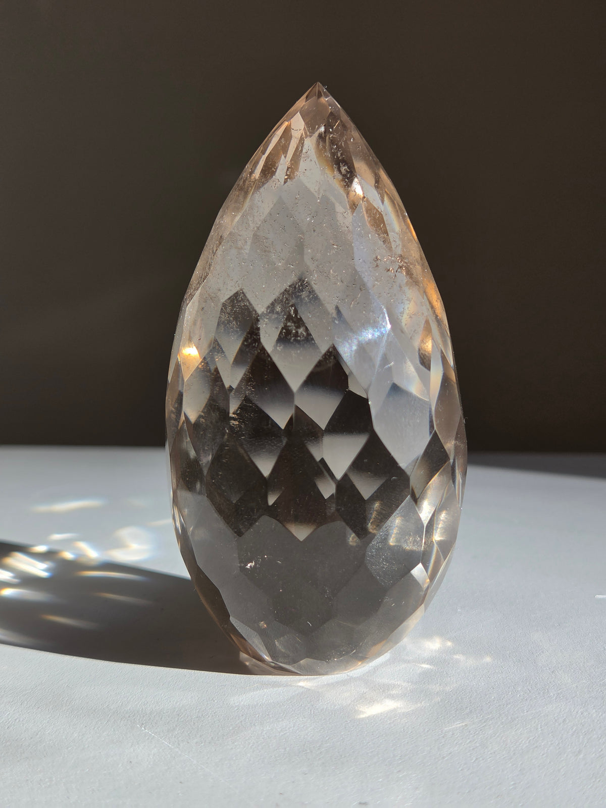 Faceted Smoky Quartz Freeform 001