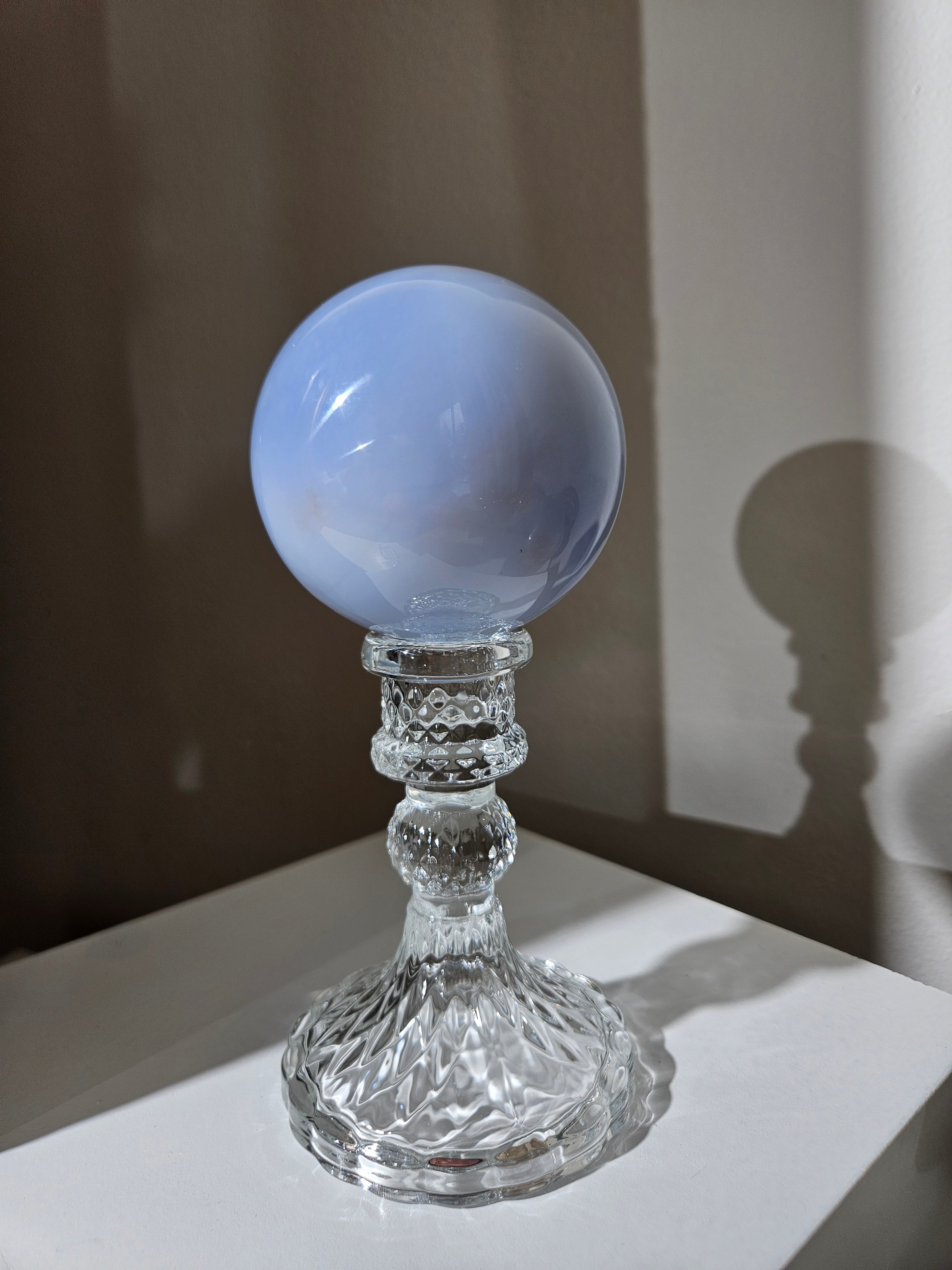 Blue Chalcedony Sphere 001