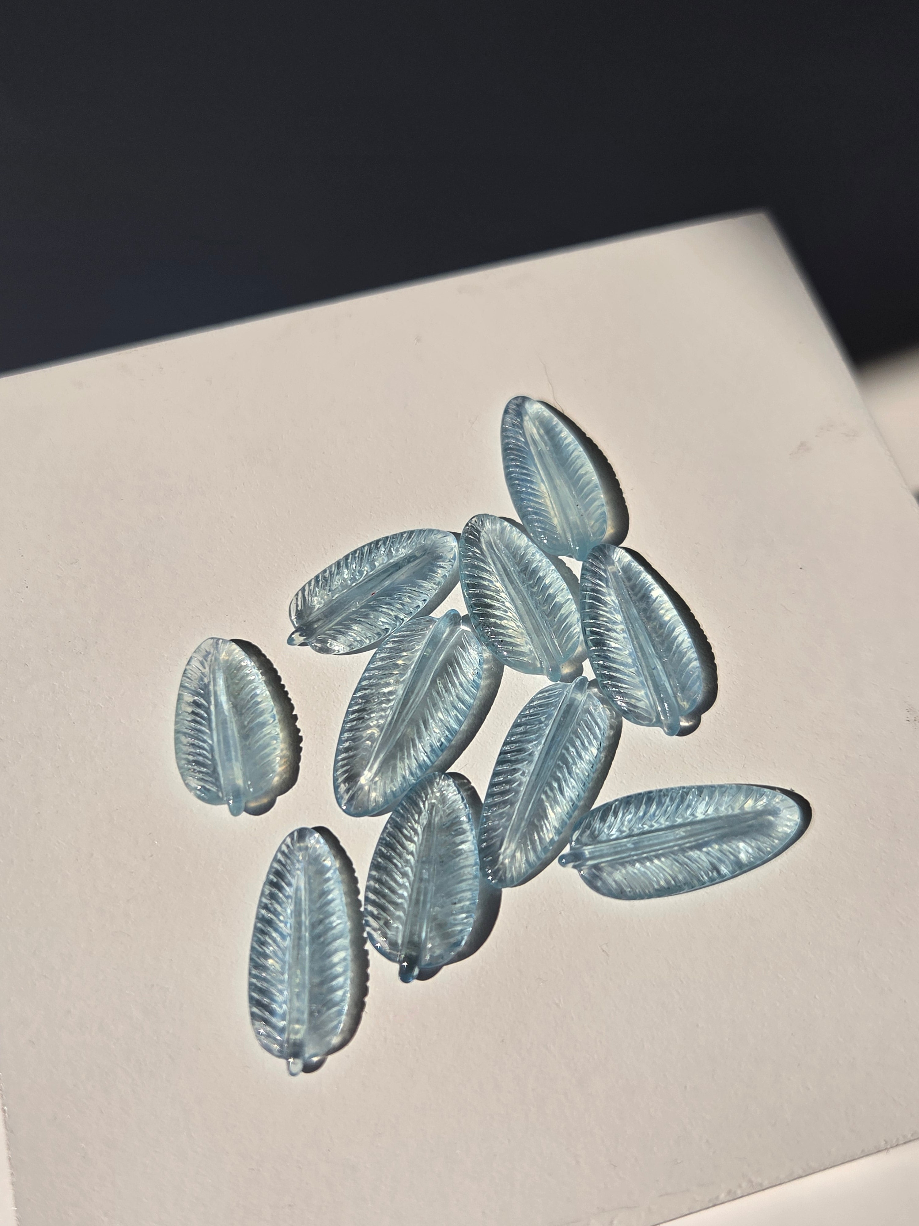 Aquamarine Mini Feather